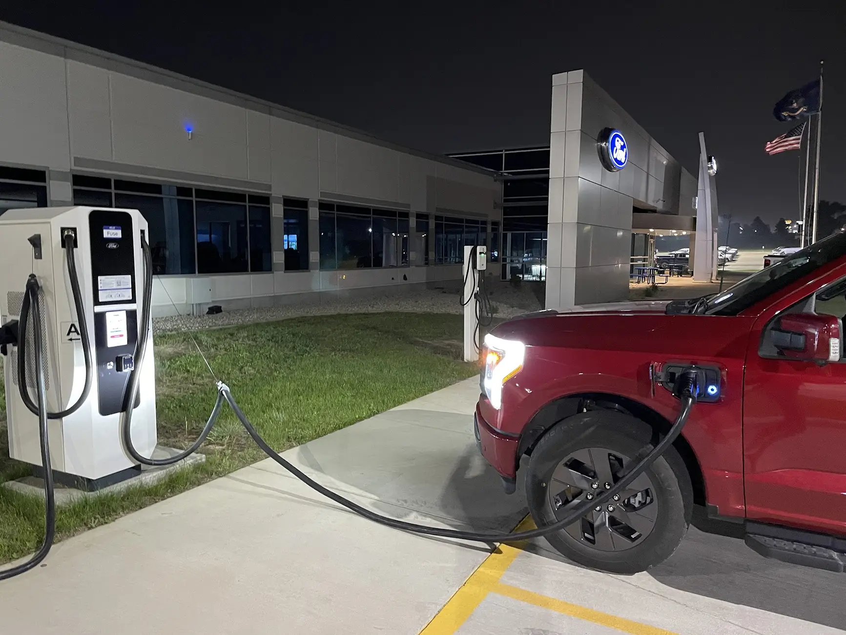 Ford F-150 Lightning EV Connect at Ford dealership 1779311037723-m0
