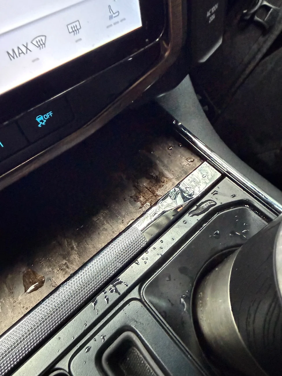 Ford F-150 Lightning Water Leaking Through Sunroof Controls IMG_8493