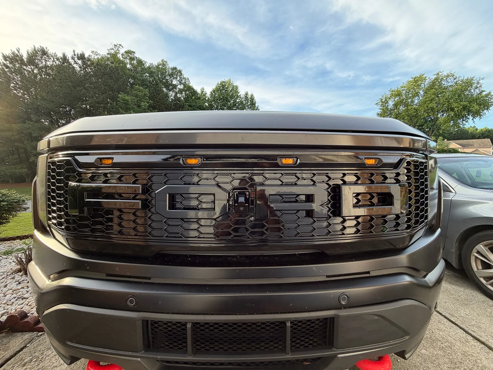 Ford F-150 Lightning ‼️ UPDATE FORD E-RAPTOR grille swap and install tutorial IMG_1883