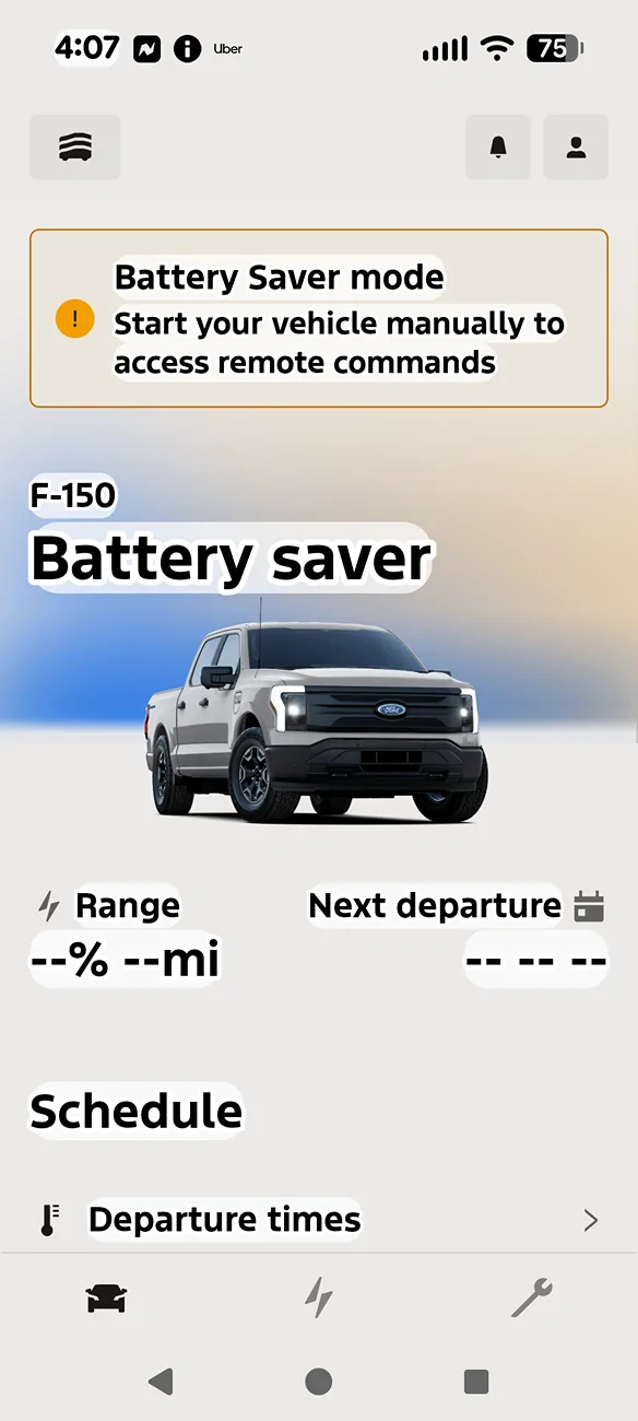 Ford F-150 Lightning Pro Power reserve limit fails 398