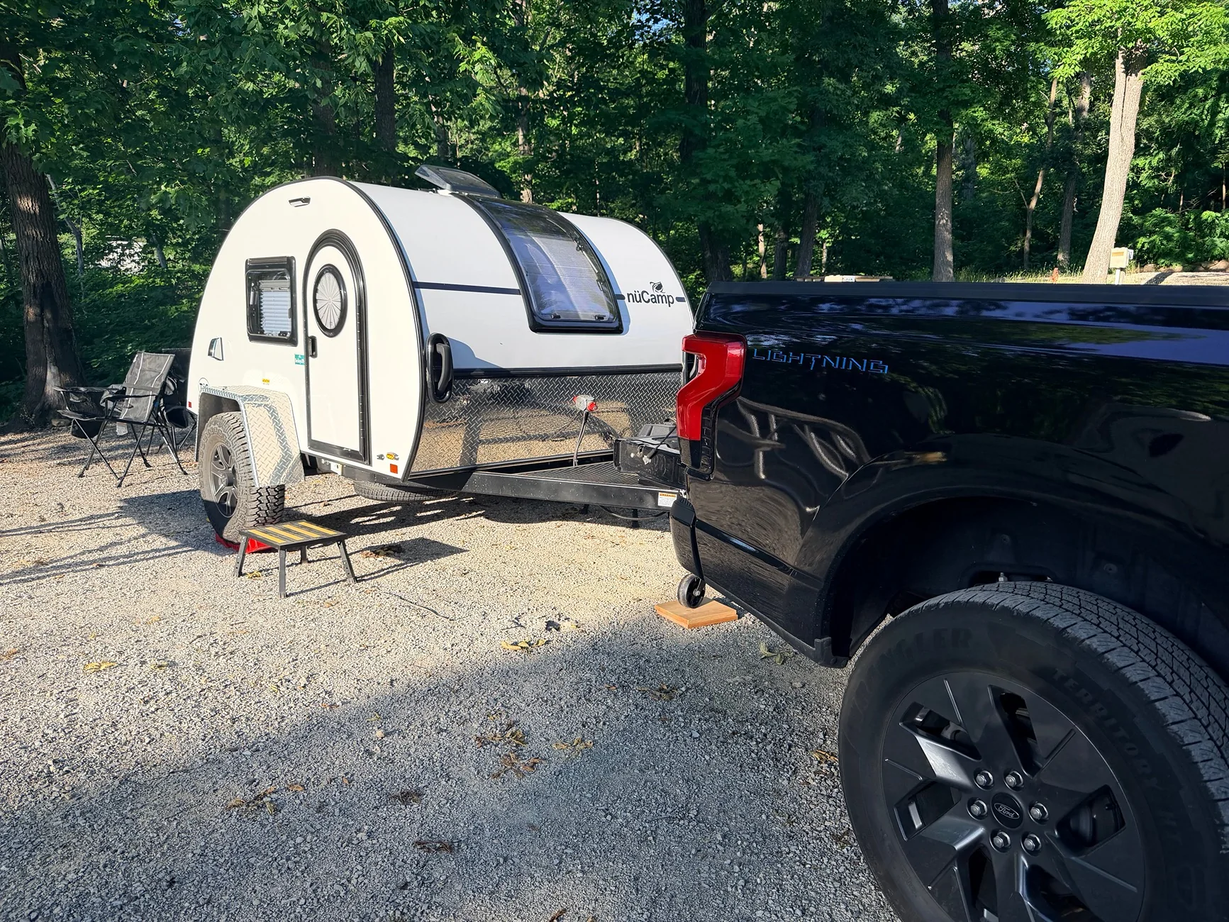 Ford F-150 Lightning Charging at RV sites IMG_2851