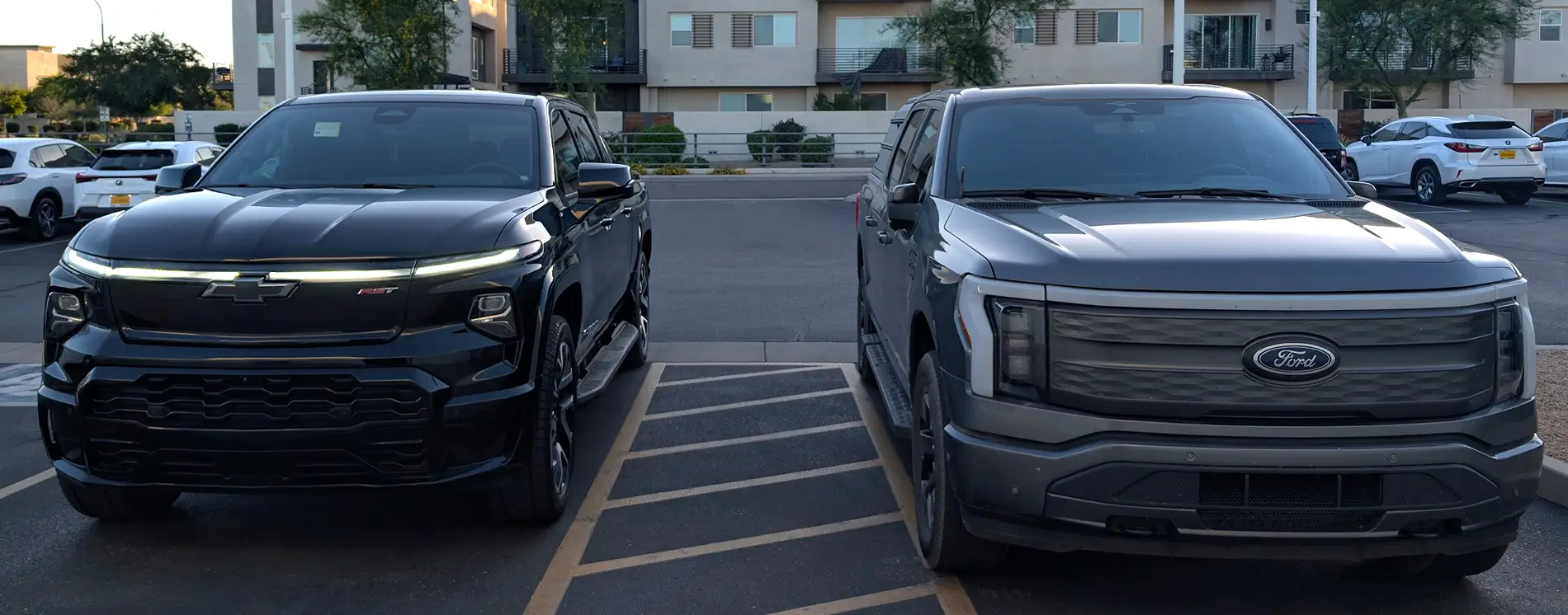 Ford F-150 Lightning Adventures of our 2023 Carbonized Gray Metallic Lariat Lightning ER — Now 2024 Silverado RST Screenshot 2026-06-05 at 07.16.36