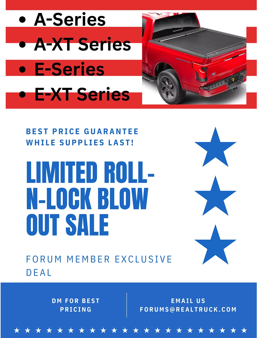 Ford F-150 Lightning 🔥Roll-N-Lock Blow Out Sale!🔥 let's celebrate our freedom (1)