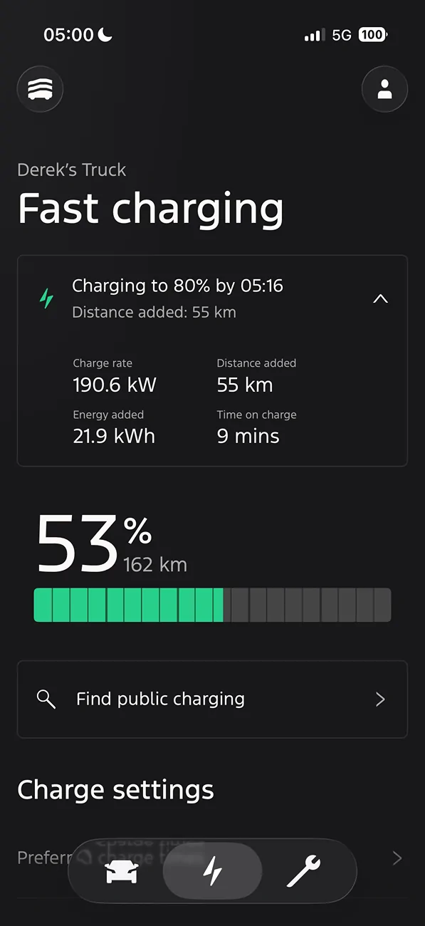 Ford F-150 Lightning 183 kW fast charging - fastest I've ever seen IMG_7241