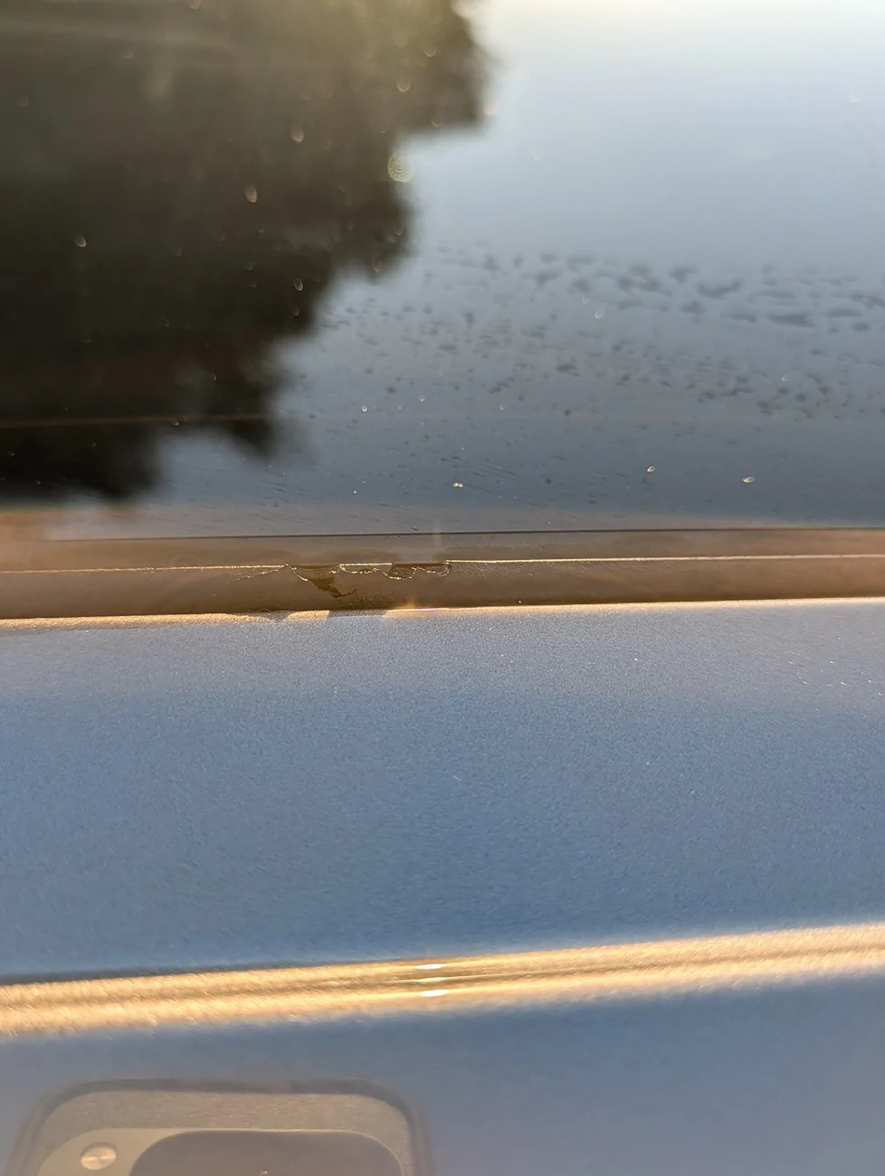 Ford F-150 Lightning Damage to moonroof seals, looking for advice: fix=#9 PXL_20260629_023810440
