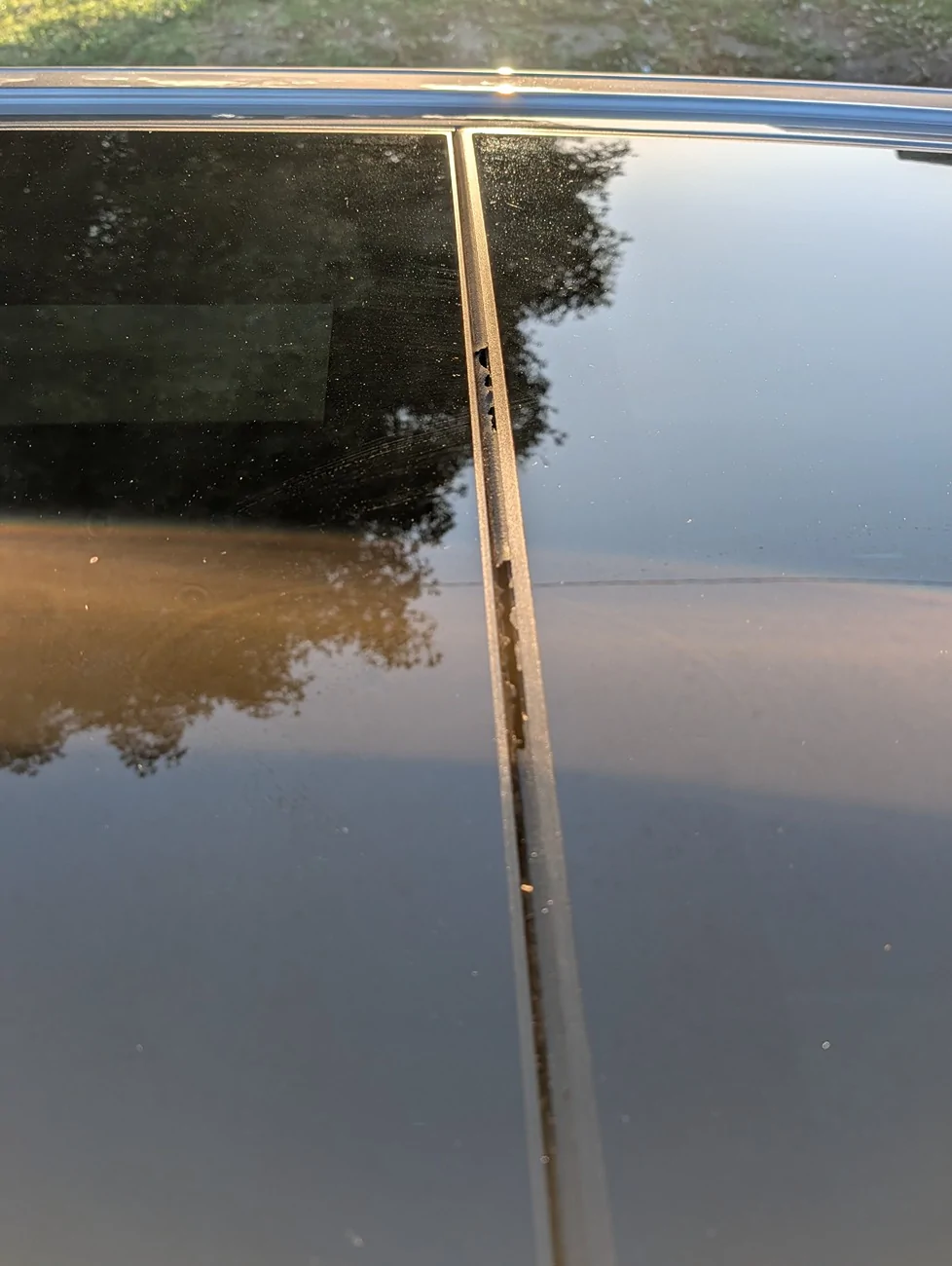 Ford F-150 Lightning Damage to moonroof seals, looking for advice: fix=#9 PXL_20260629_023803461