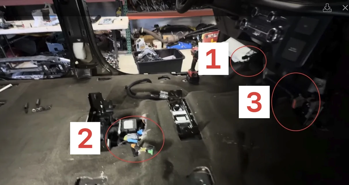 Ford F-150 Lightning Console to column shift swap mod? plug locations