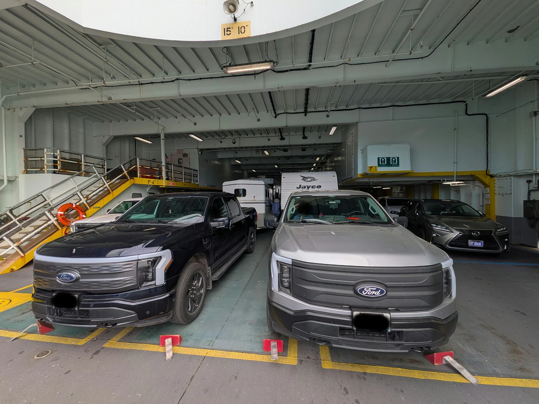 Ford F-150 Lightning Two Lightnings meet on a ferry while towing... PXL_20260629_002658612_edit_1783117521353