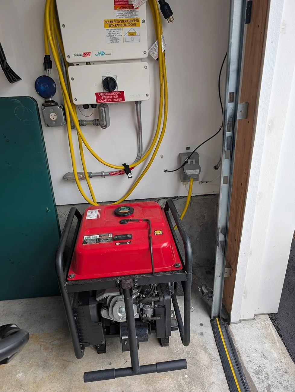 Ford F-150 Lightning Out with HIS, in with GenerLink inletbox and generator