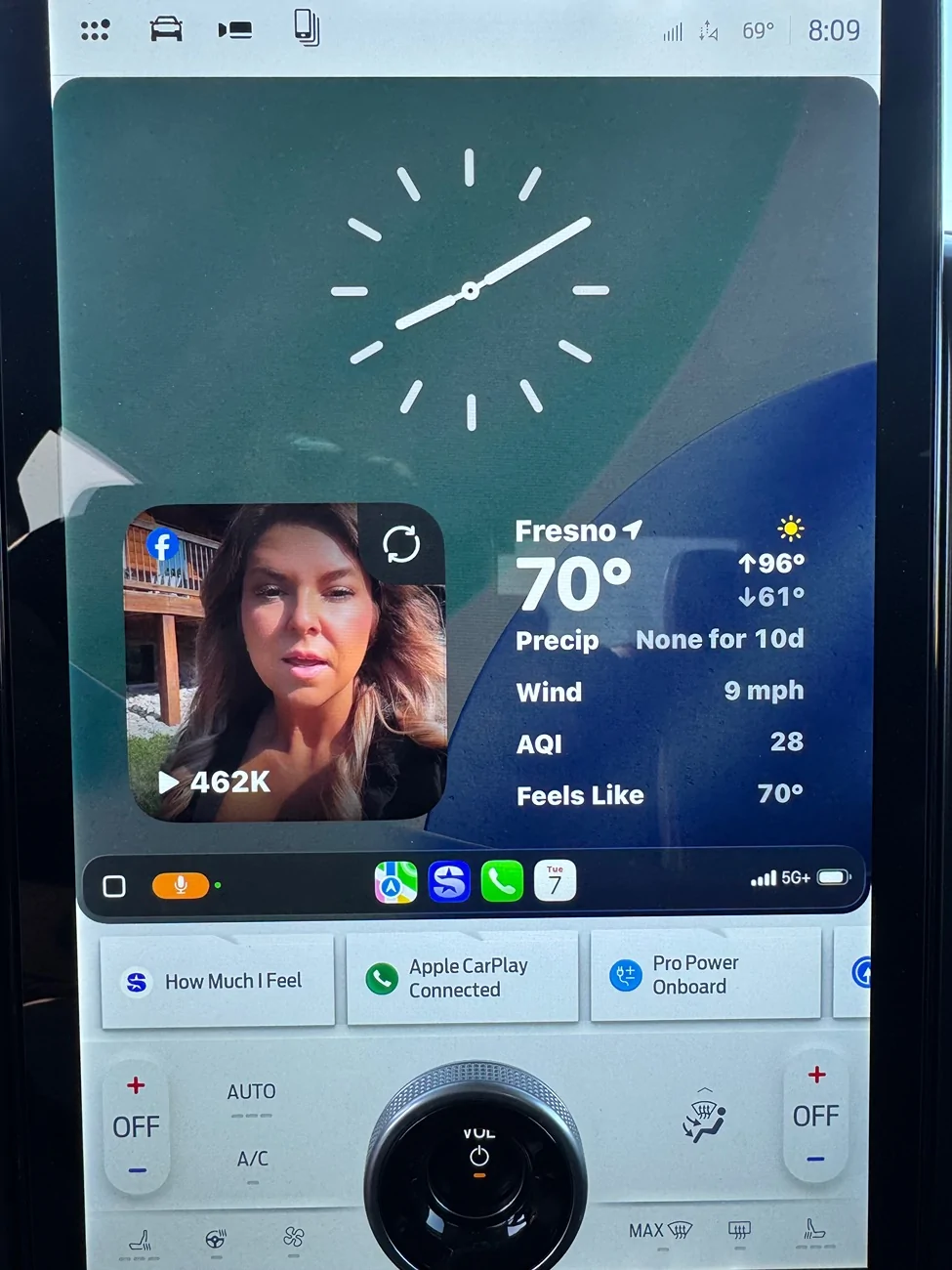 Ford F-150 Lightning How do you stop the 15” Screen from showing random women from Facebook? IMG_5207