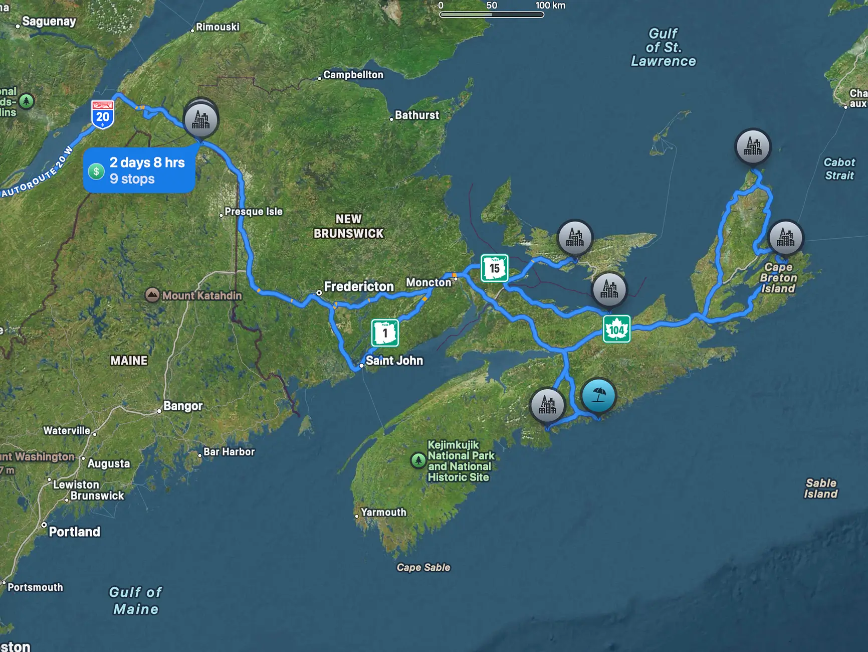 Ford F-150 Lightning June 6-12 2026 Eastern Canada Road Trip - London -> Halifax -> Cabot Trail -> PEI -> Home Screenshot 2026-07-08 at 08.44.29