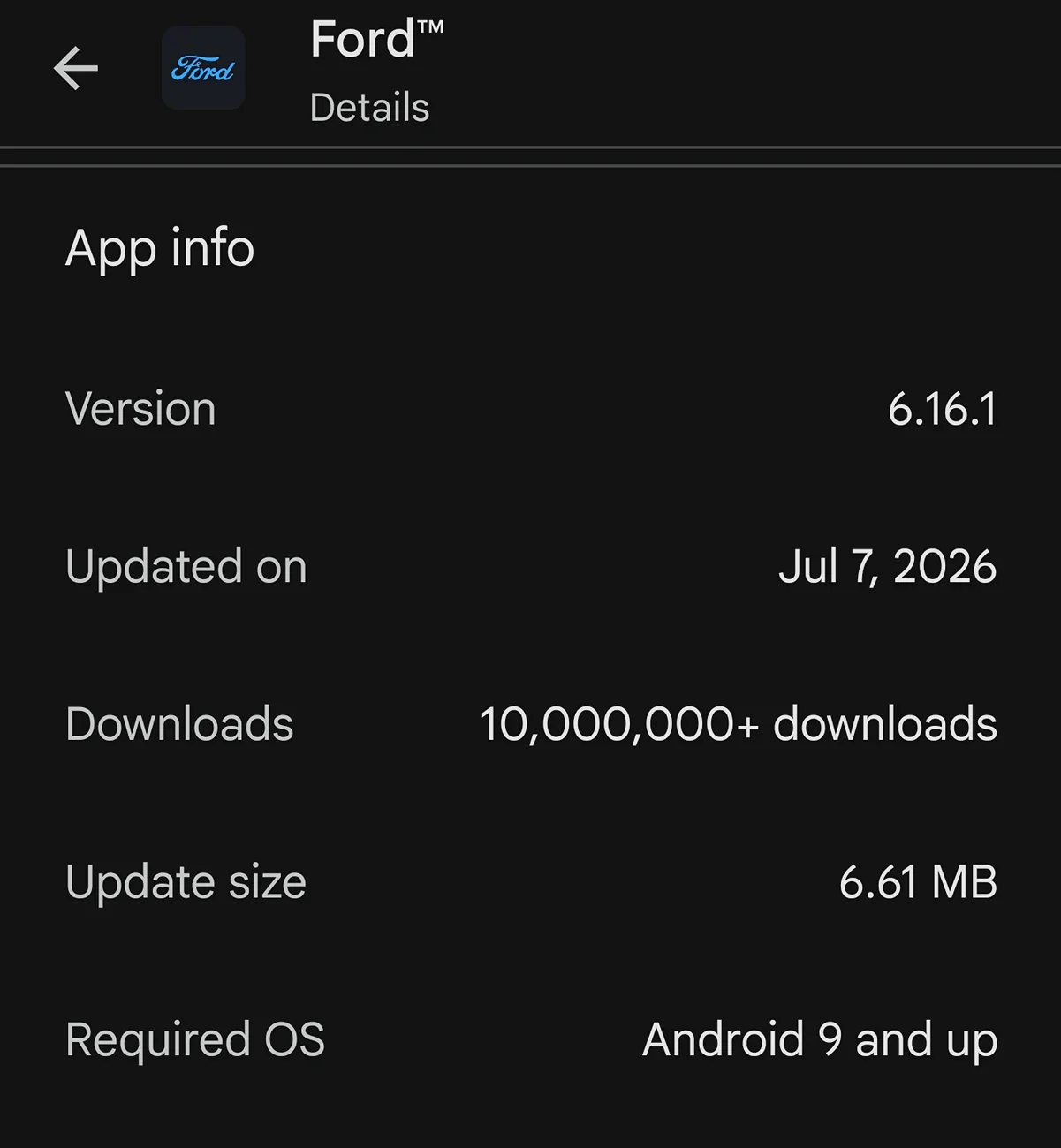 Ford F-150 Lightning Ford App 6.16.0 Released (iOS & Android) V6.16.1 {July/8/26} 1783521086041-s9