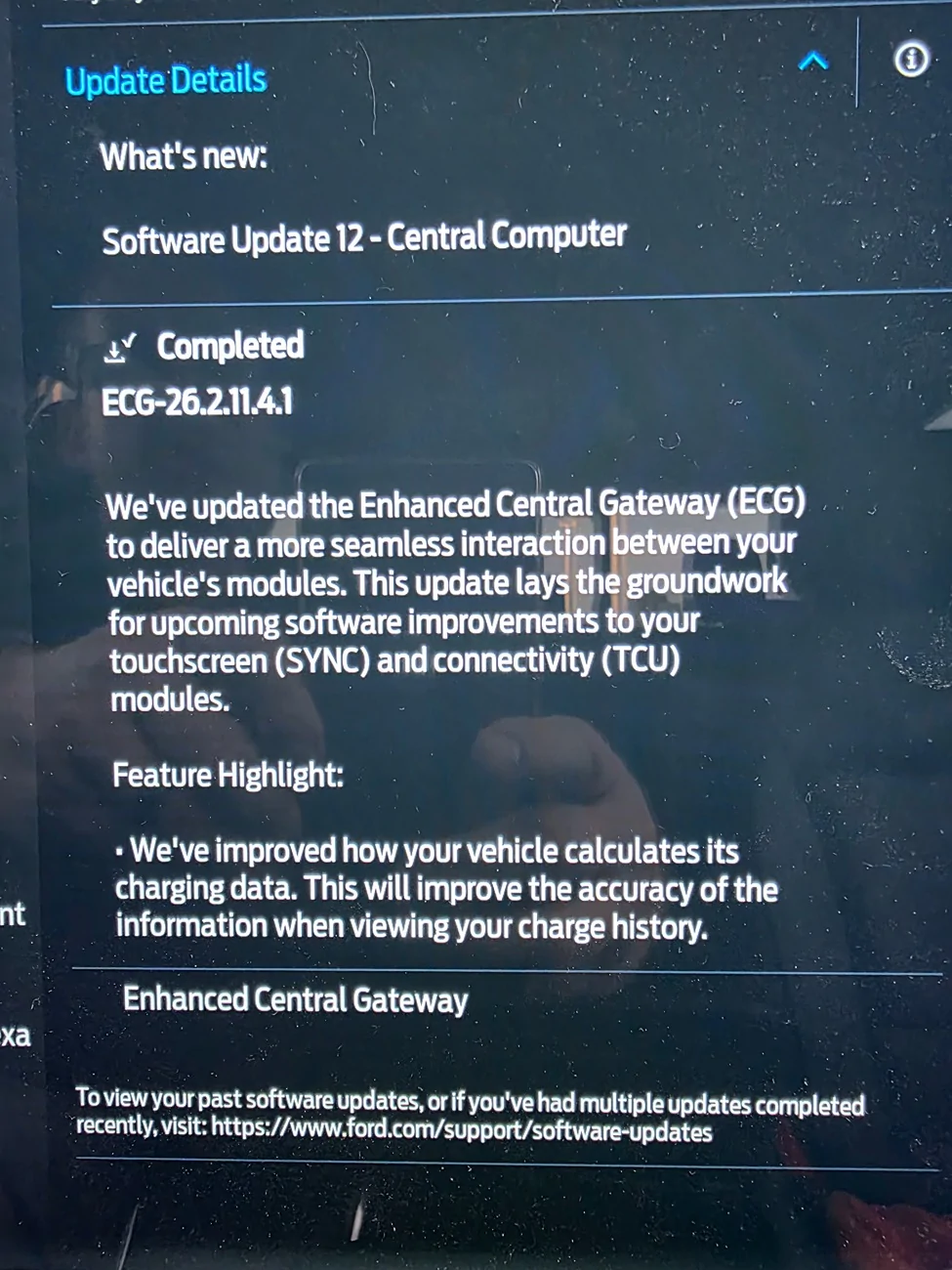 Ford F-150 Lightning ECG-26.2.11.4.1 SW Update - Central Computer 20095