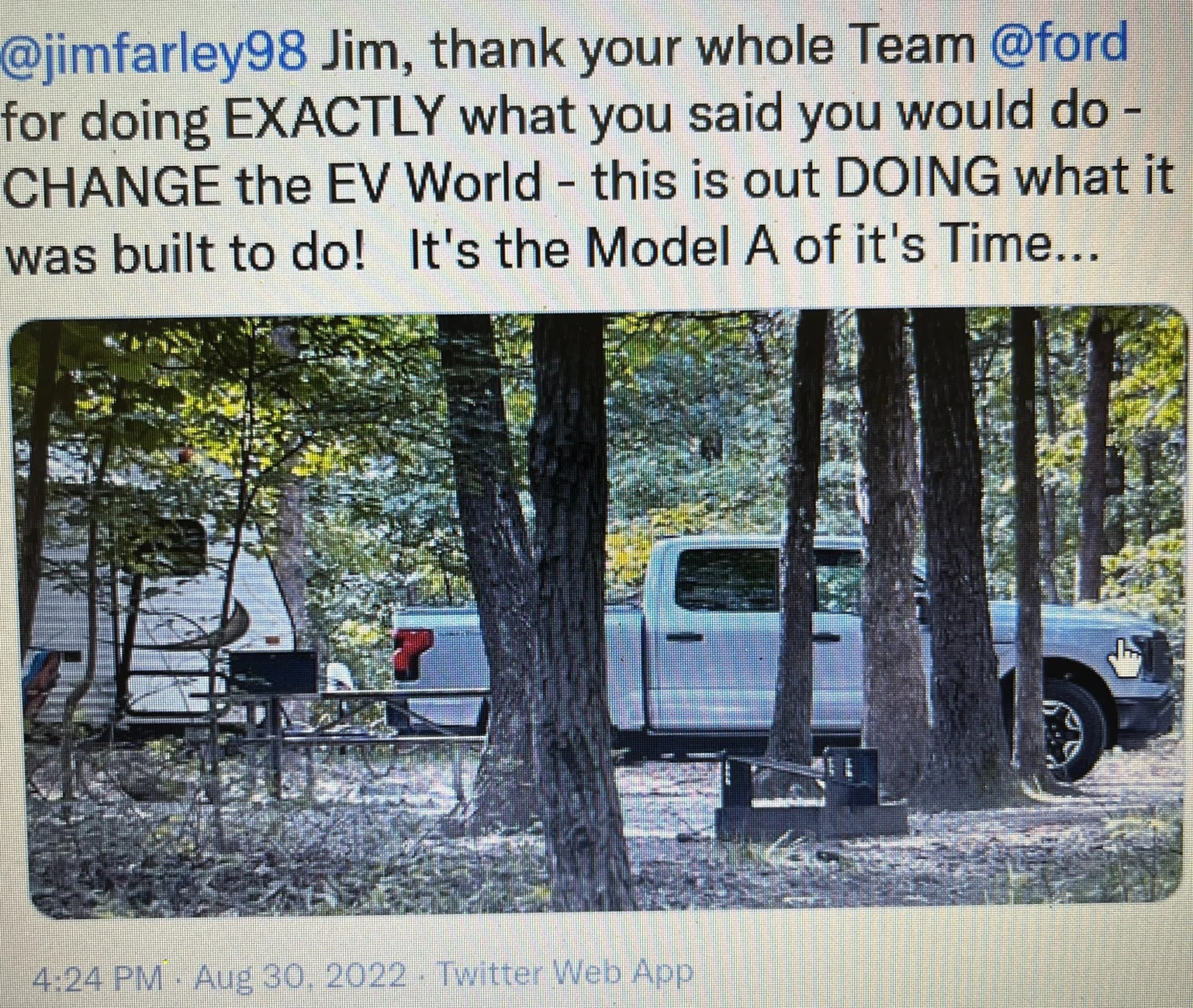 Ford F-150 Lightning Tow/Haul, Max Tow, and Hot Weather Road Trips TWEET to Jim Farley - it's everything you said it would 