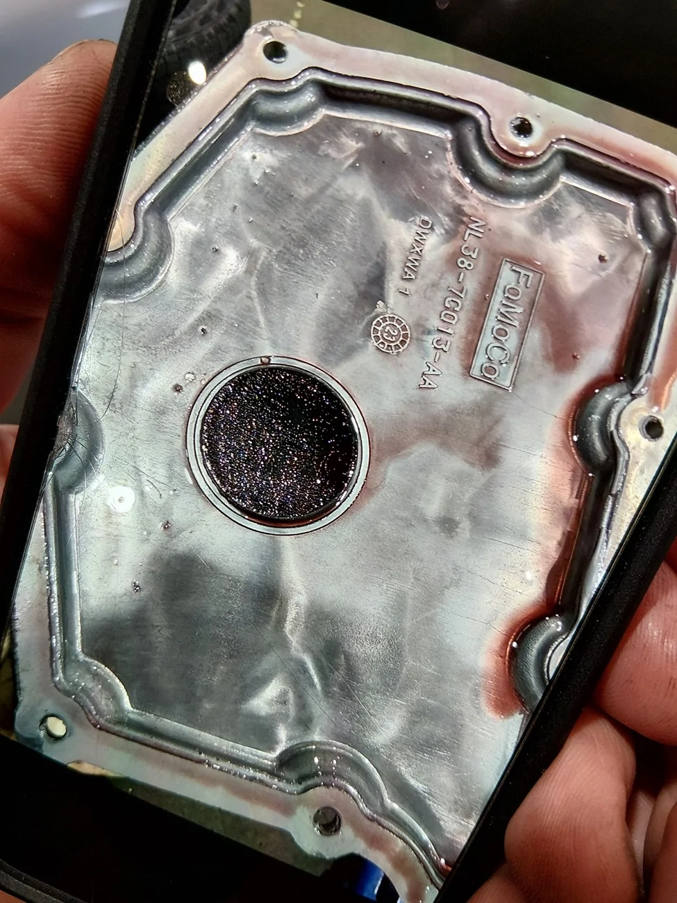 Ford F-150 Lightning Failing bearing in front drive unit, just diagnosed at 112,647 miles. 20260716_150733