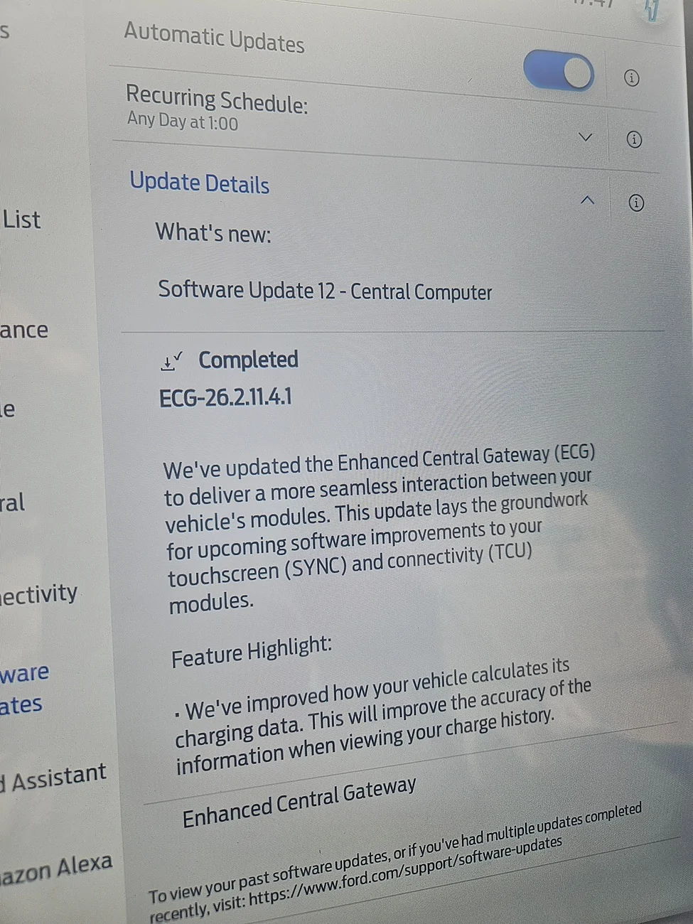 Ford F-150 Lightning ECG-26.2.11.4.1 SW Update 12 - Central Computer 20260724_174735