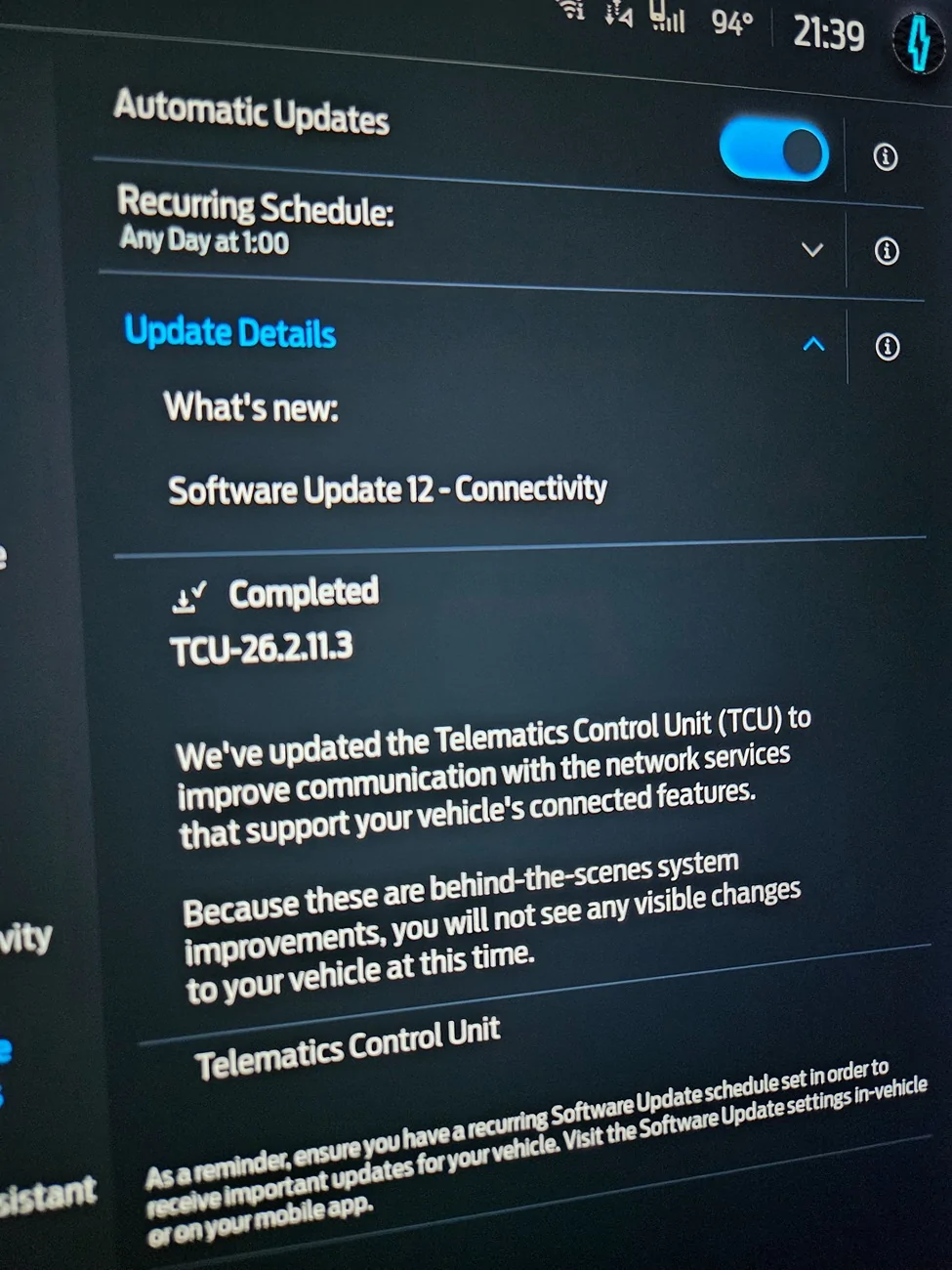 Ford F-150 Lightning TCU-26.2.11.3 SW Update 12 - Connectivity 20260725_213926