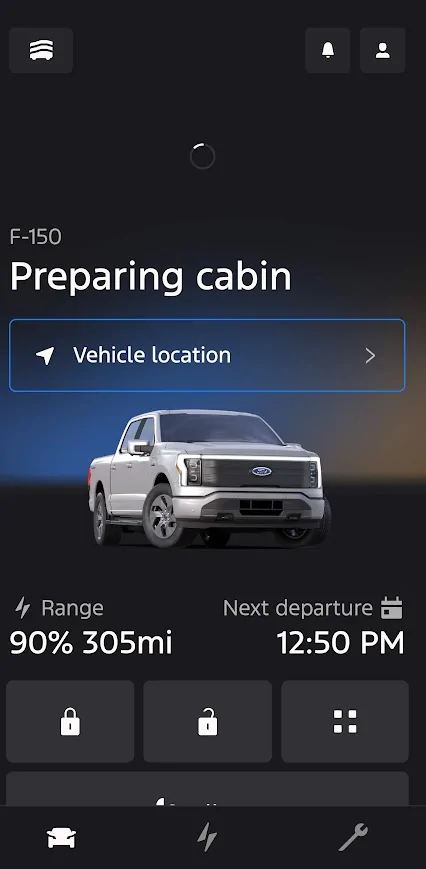 Ford F-150 Lightning Departure Time Not working 1786121662466-lx