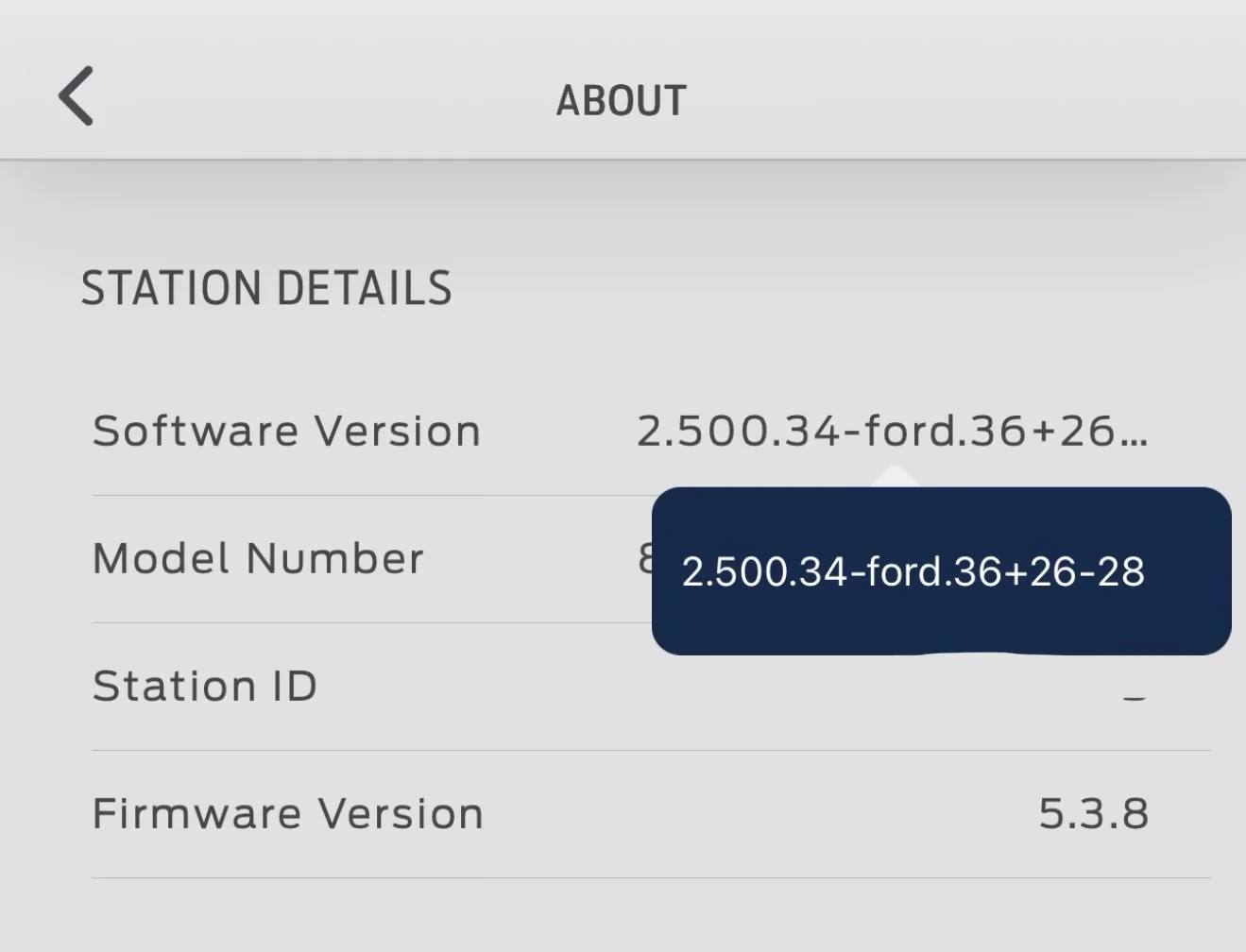 Ford F-150 Lightning FCSP Software Version 2.500.34-ford.27+26-08 IMG_1247