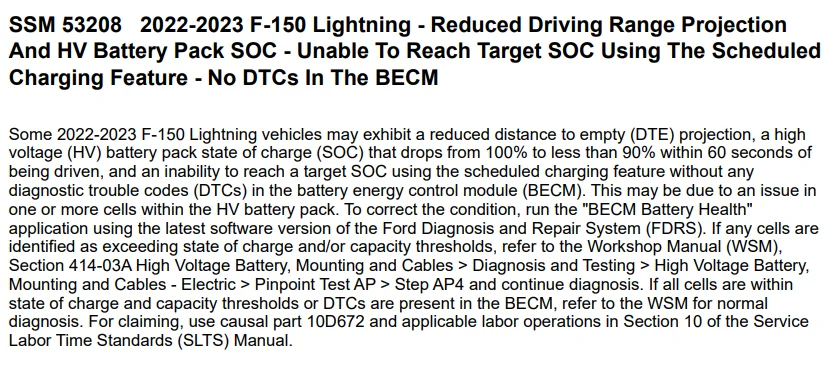 Ford F-150 Lightning Charge to 100% gets down to 90% in less than half a mile: fixed #21 1787000788107-rj