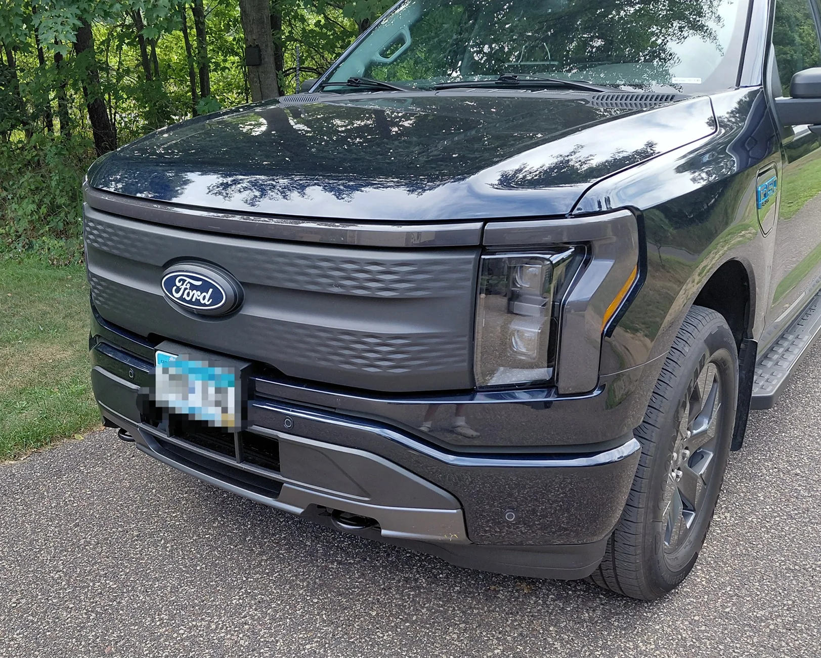 Ford F-150 Lightning Light bar + tinted ppf = a more subtle front end look 20260821_155742