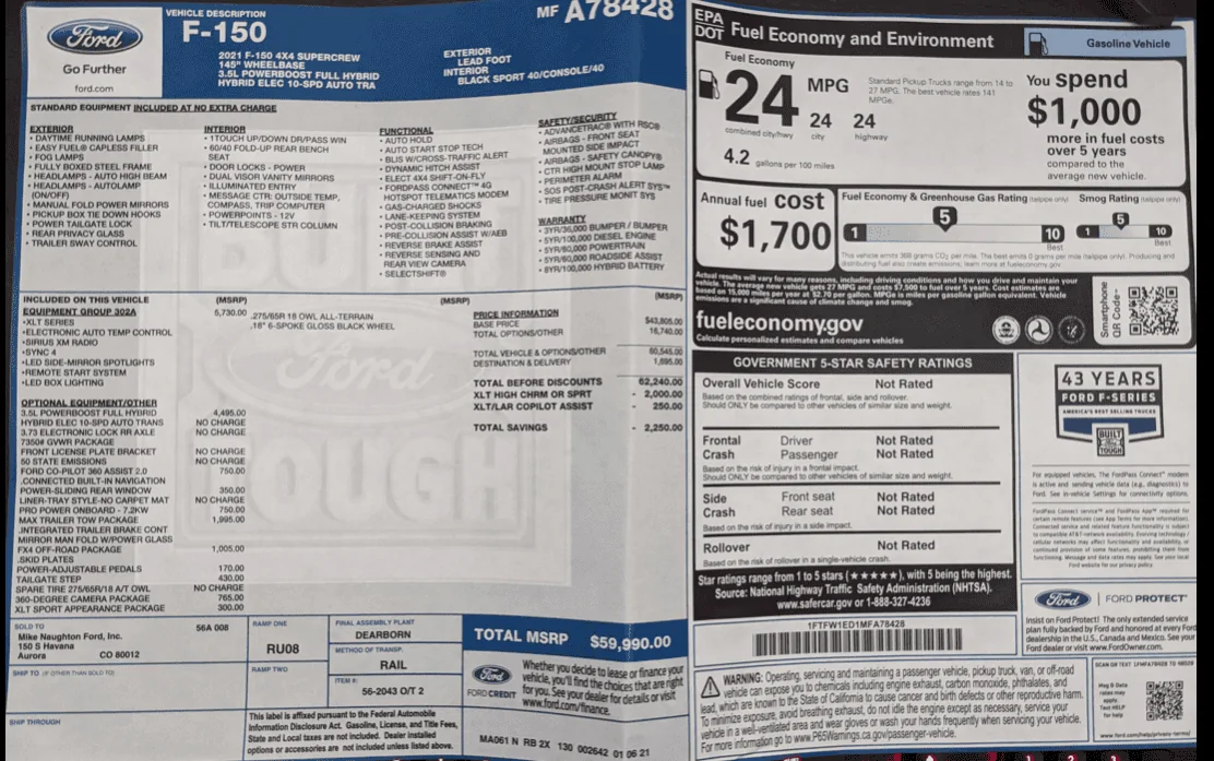 Ford F-150 Lightning PB Trailer Tow Package VS Max Tow Payload MaxTo