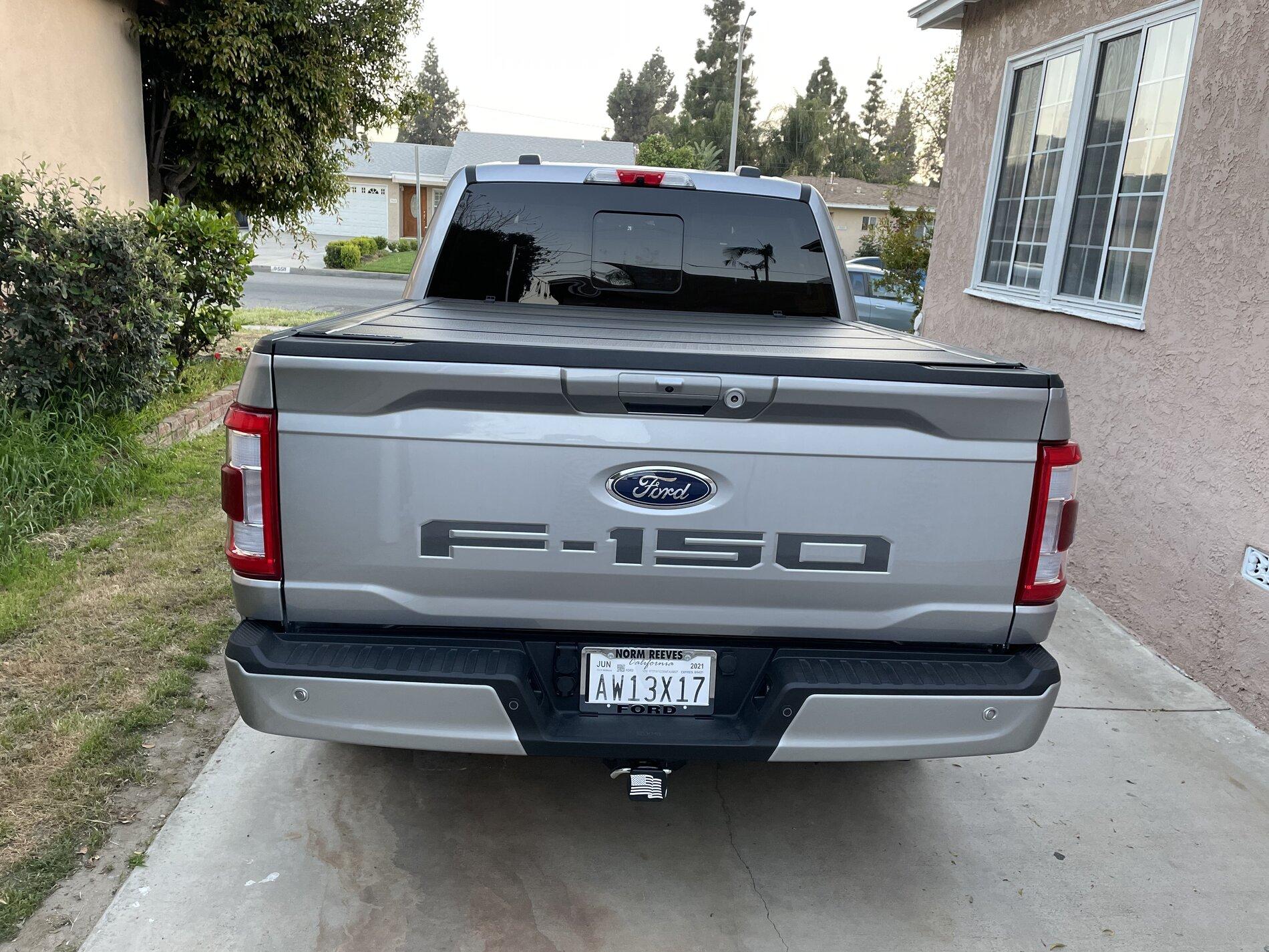 Ford F-150 Lightning Applied vinyl lettering on tailgate CFB5BF3F-4C55-4218-88FF-A90827C218BA