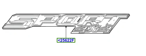 Ford F-150 Lightning OEM "Sport 4x4" Decal p/n? 1618589636385