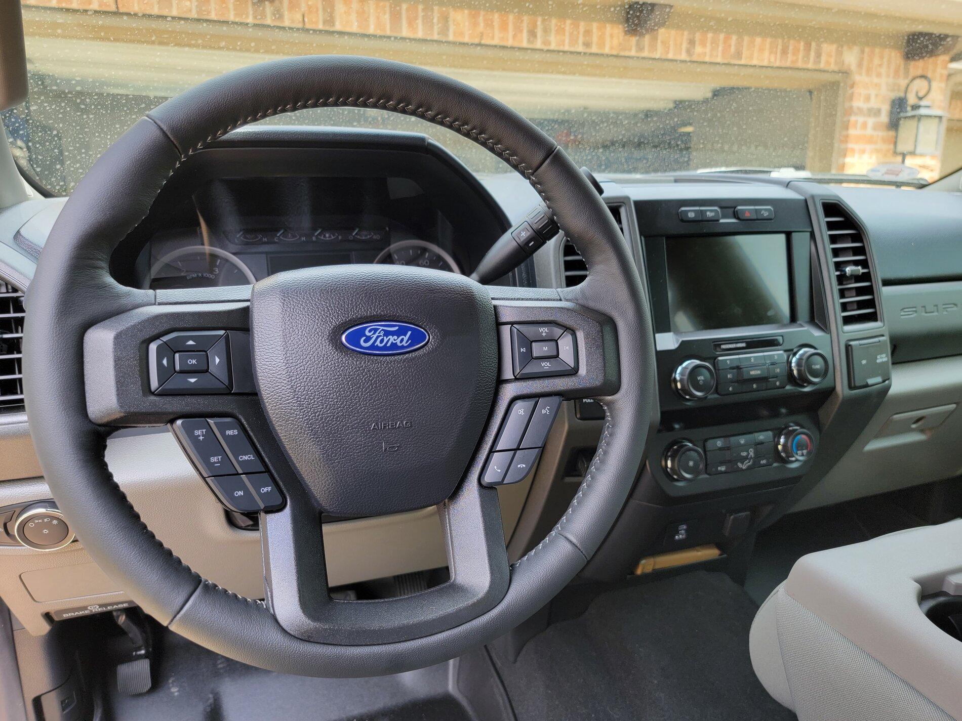 Ford F-150 Lightning Leather Steering Wheel Swap 9635B4A7-74FA-415D-AB61-F6F31B527157