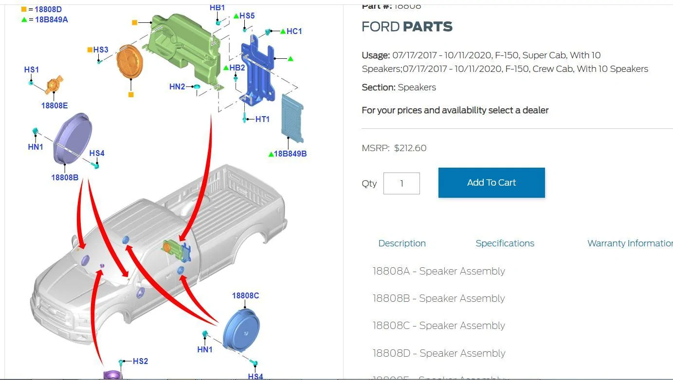 Ford F-150 Lightning Adding a Sub to non-unleashed BO system Raptor Setu