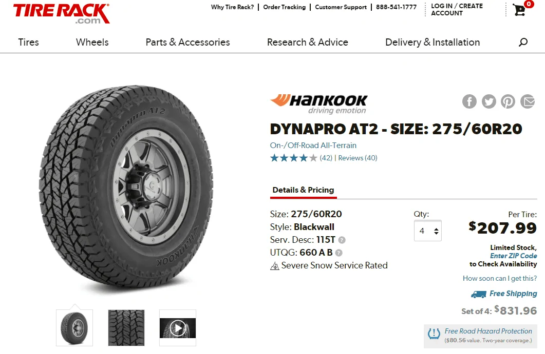 Ford F-150 Lightning What Tires 1619055351238