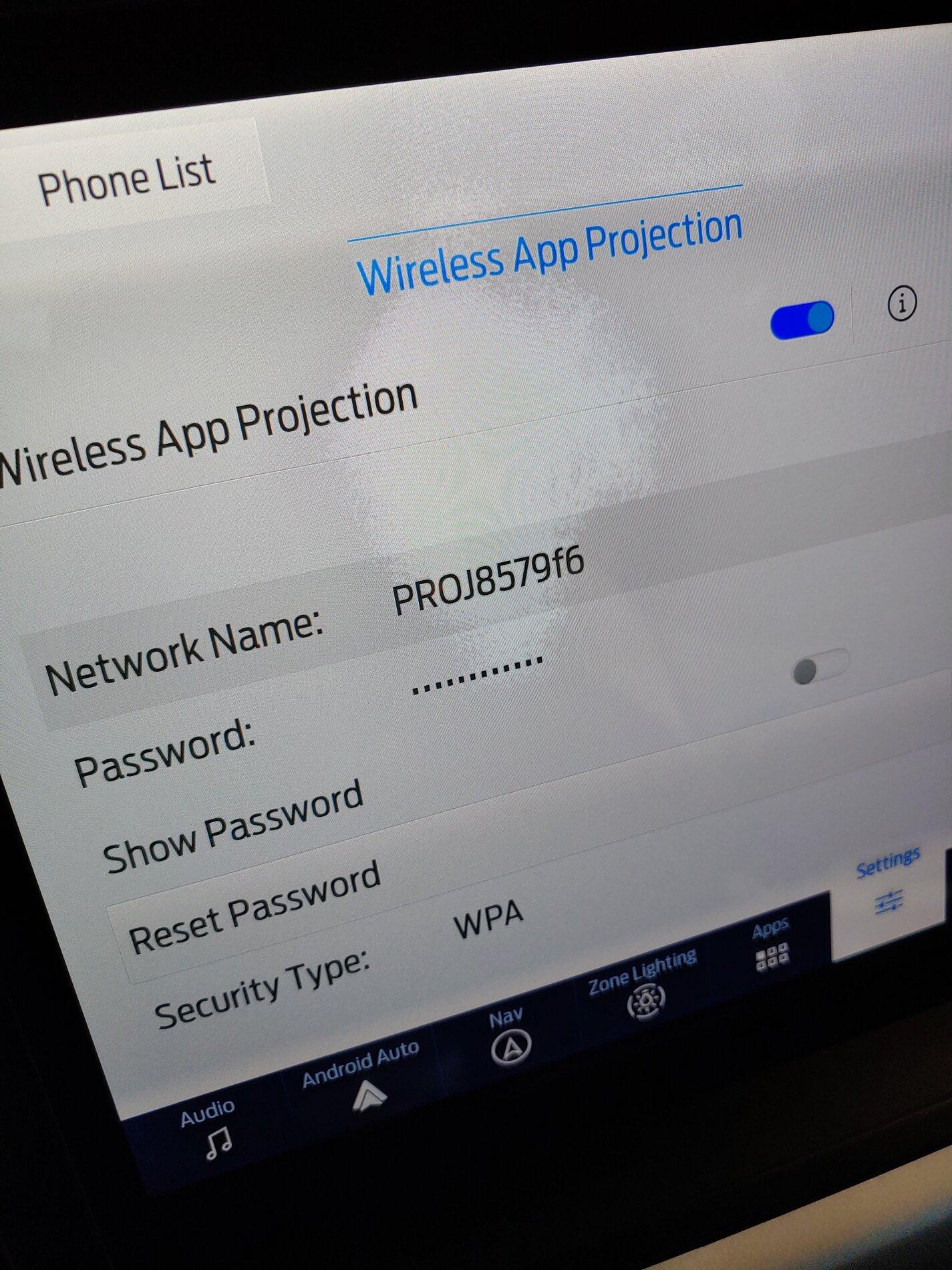 Ford F-150 Lightning No Internet with Projected App 0425211653