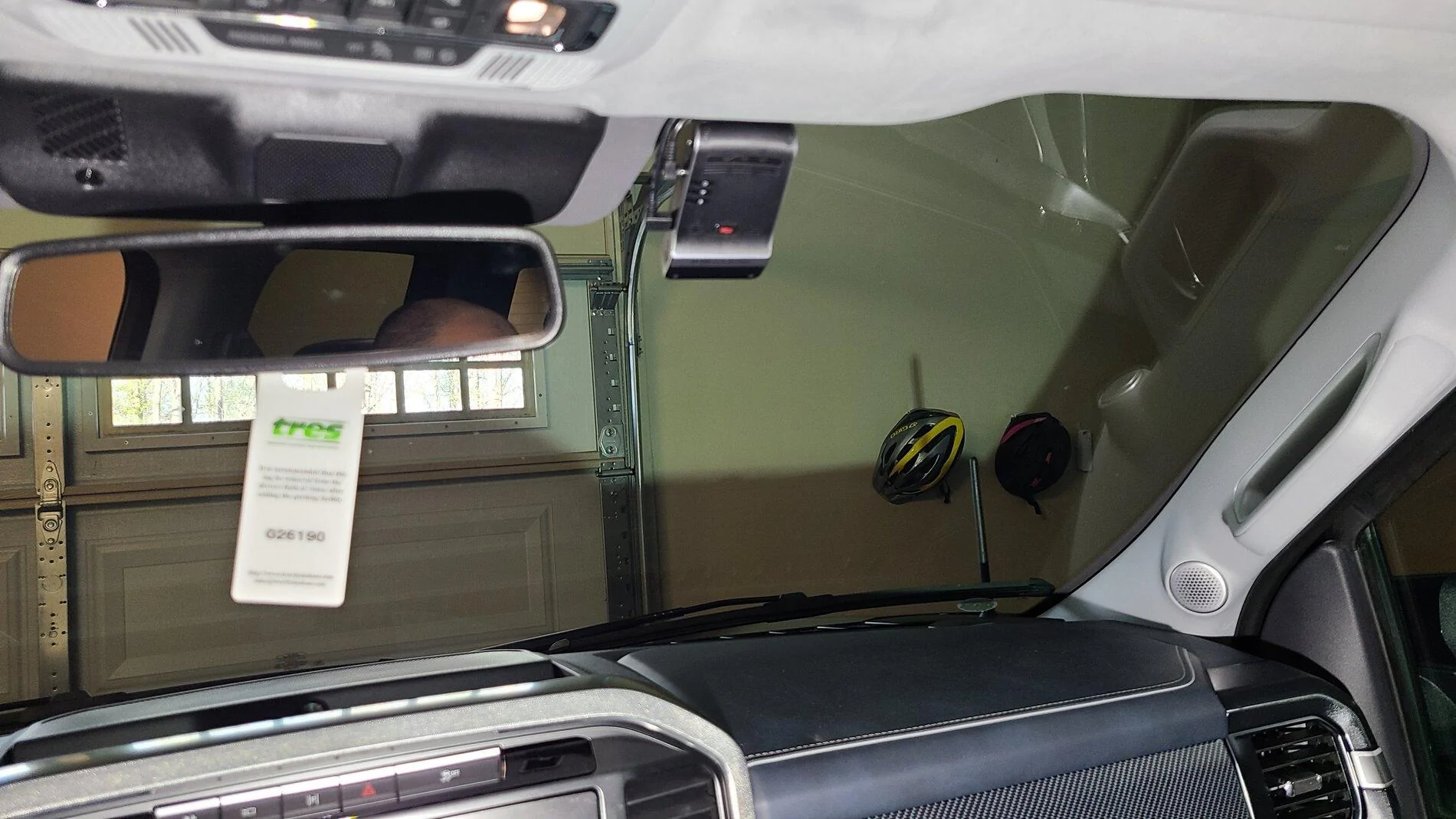 Ford F-150 Lightning Dash Cam Placement 20210403_173902