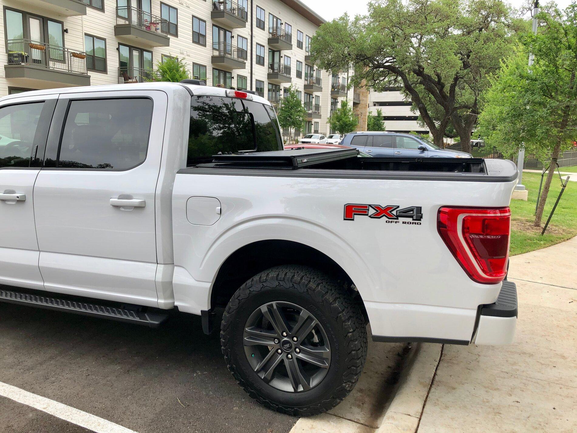 Ford F-150 Lightning Leer HF350M Tonneau Cover installed IMG_0762
