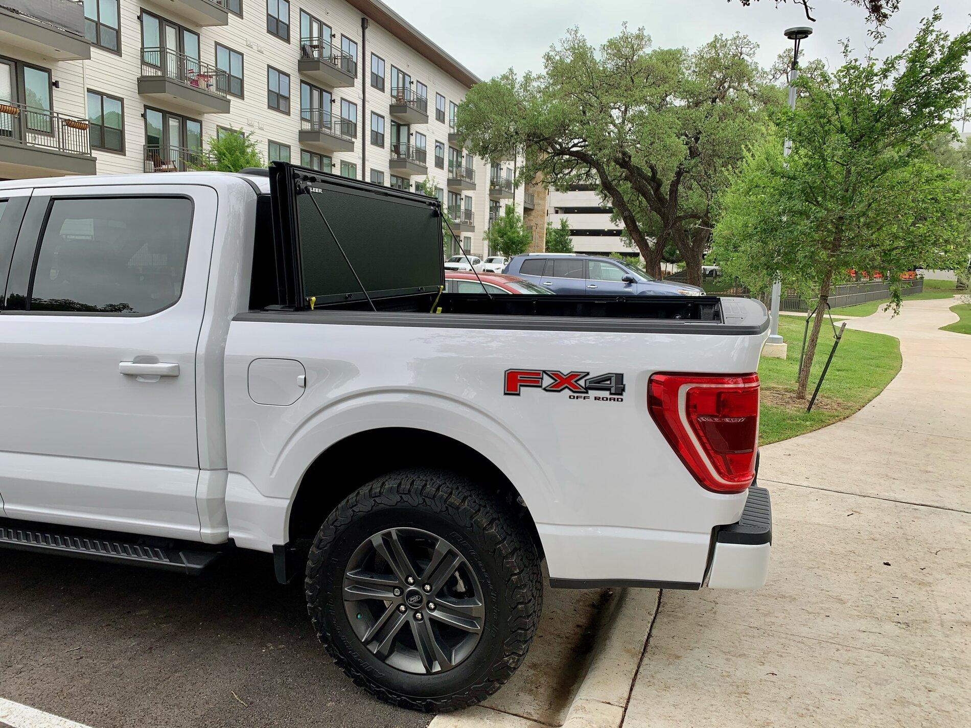 Ford F-150 Lightning Leer HF350M Tonneau Cover installed IMG_0760