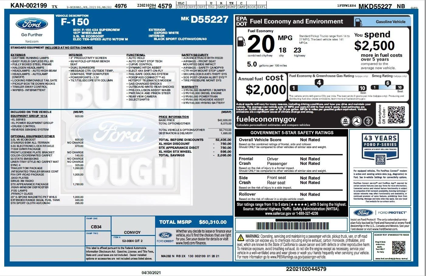 Ford F-150 Lightning Determining Payload Capacity for PowerBoost or EcoBoost with Towing ws