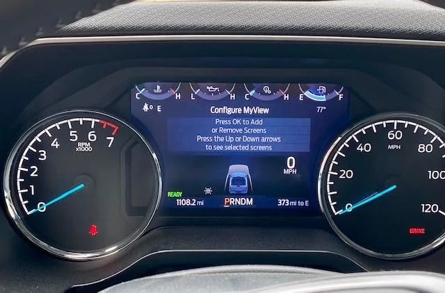 Ford F-150 Lightning Display Tire Pressure on screen while driving? 2021 PB XLT 