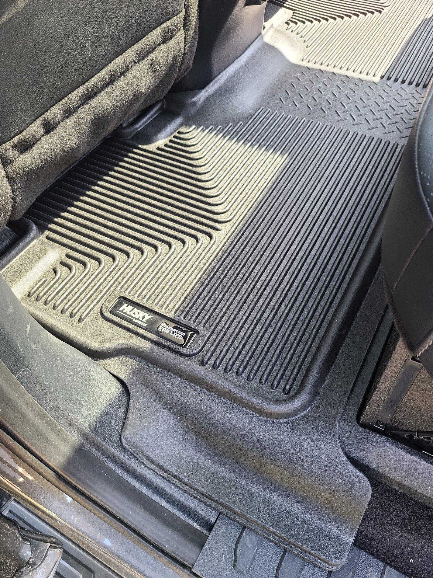 Ford F-150 Lightning Non-OEM floor mats and rear storage box 20210515_124026