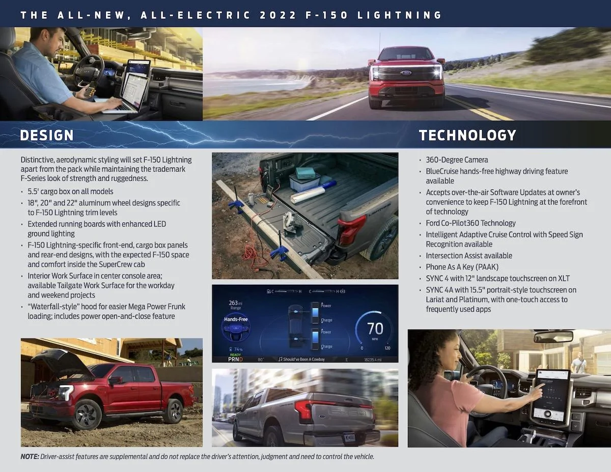 Ford F-150 Lightning Hero Card For 2022 F-150 Lightning 2022MY F-150 Lightning_Hero Card-3
