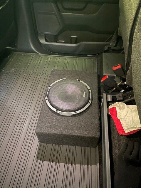 Ford F-150 Lightning So I did a thing...aftermarket speaker + sub install sub
