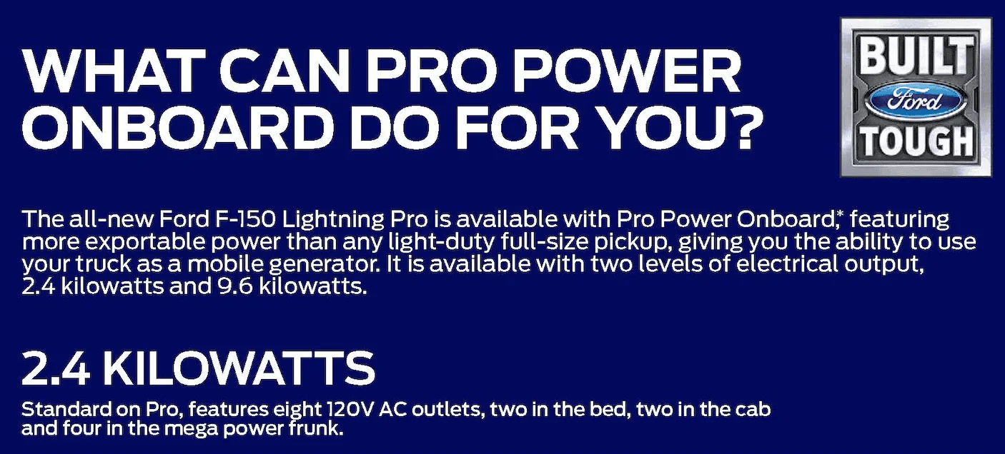 Ford F-150 Lightning Pro Power Onboard, and option pricing Screen Shot 2021-06-15 at 2.20.42 PM
