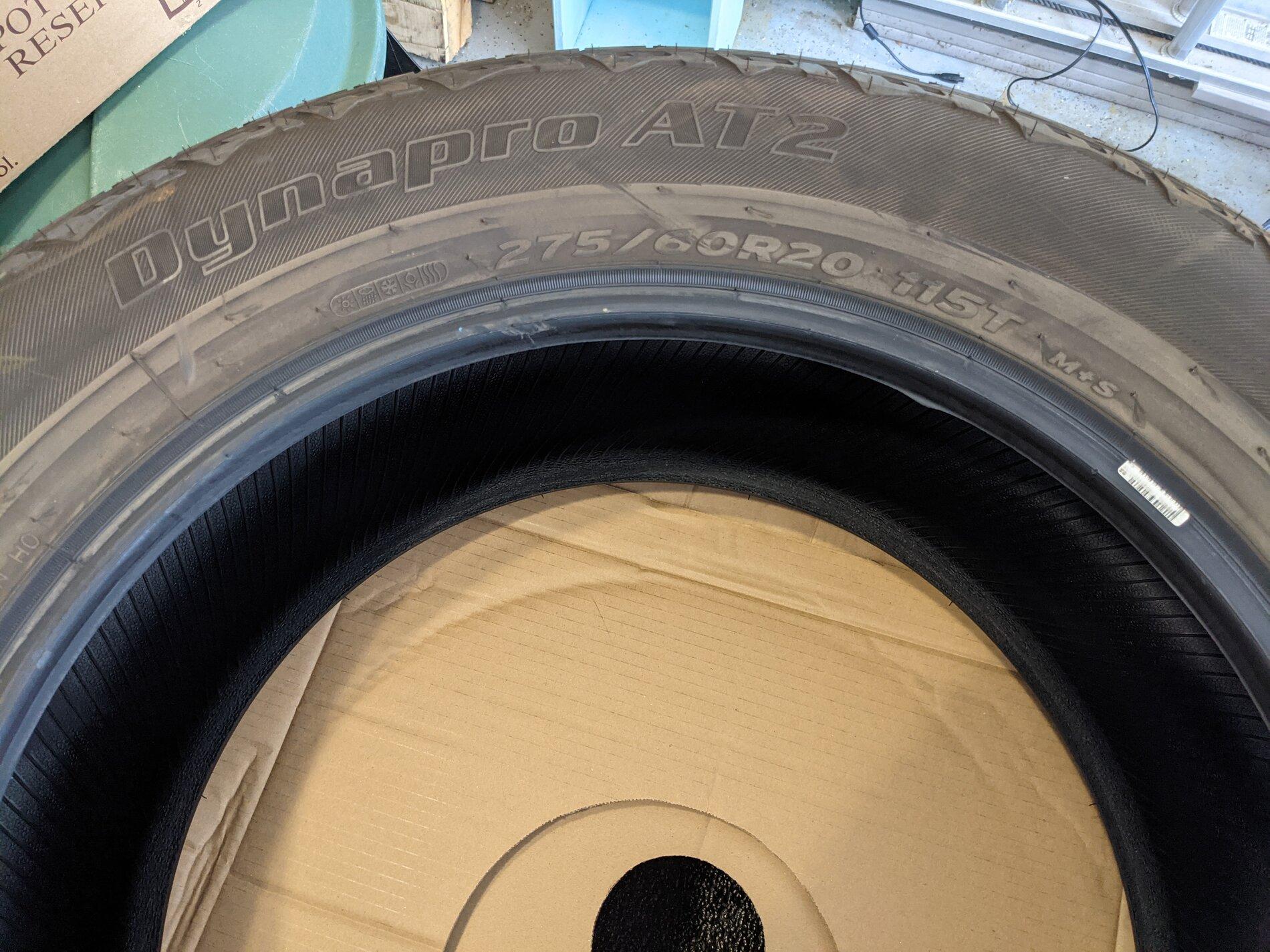 Ford F-150 Lightning Four Hankook Dynapro AT2 - 275/60R20 - 2500 miles PXL_20210626_213556103
