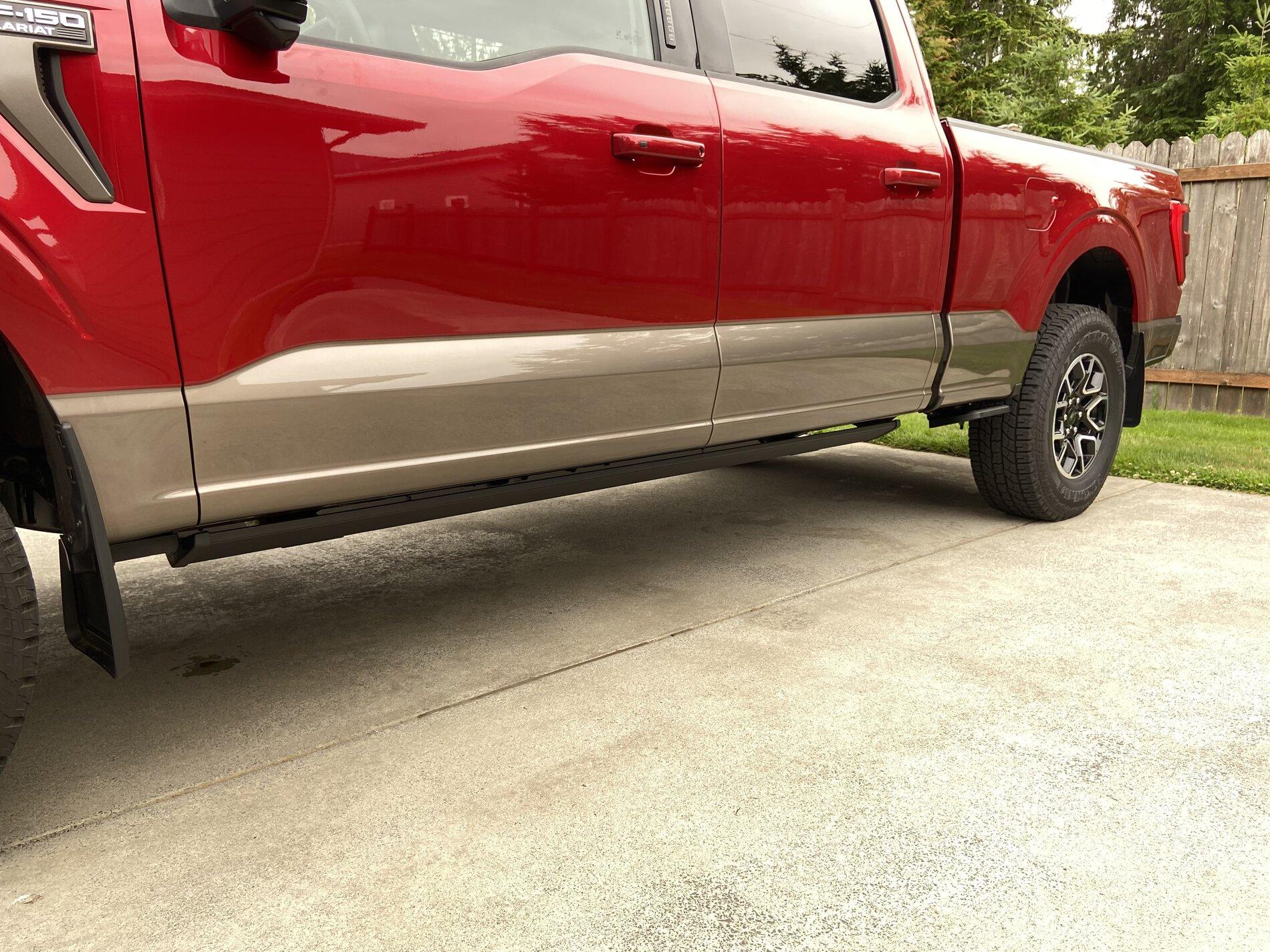 Ford F-150 Lightning Adding AMP power step to 21 Lariat Super Crew IMG_0055 (1).JPG