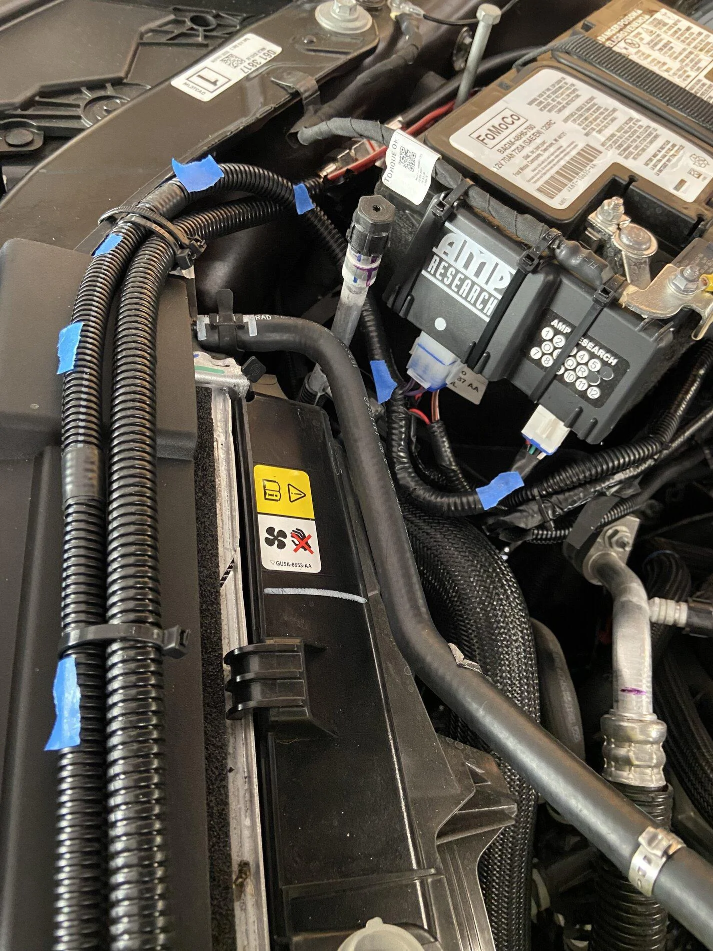 Ford F-150 Lightning Adding AMP power step to 21 Lariat Super Crew IMG_0070