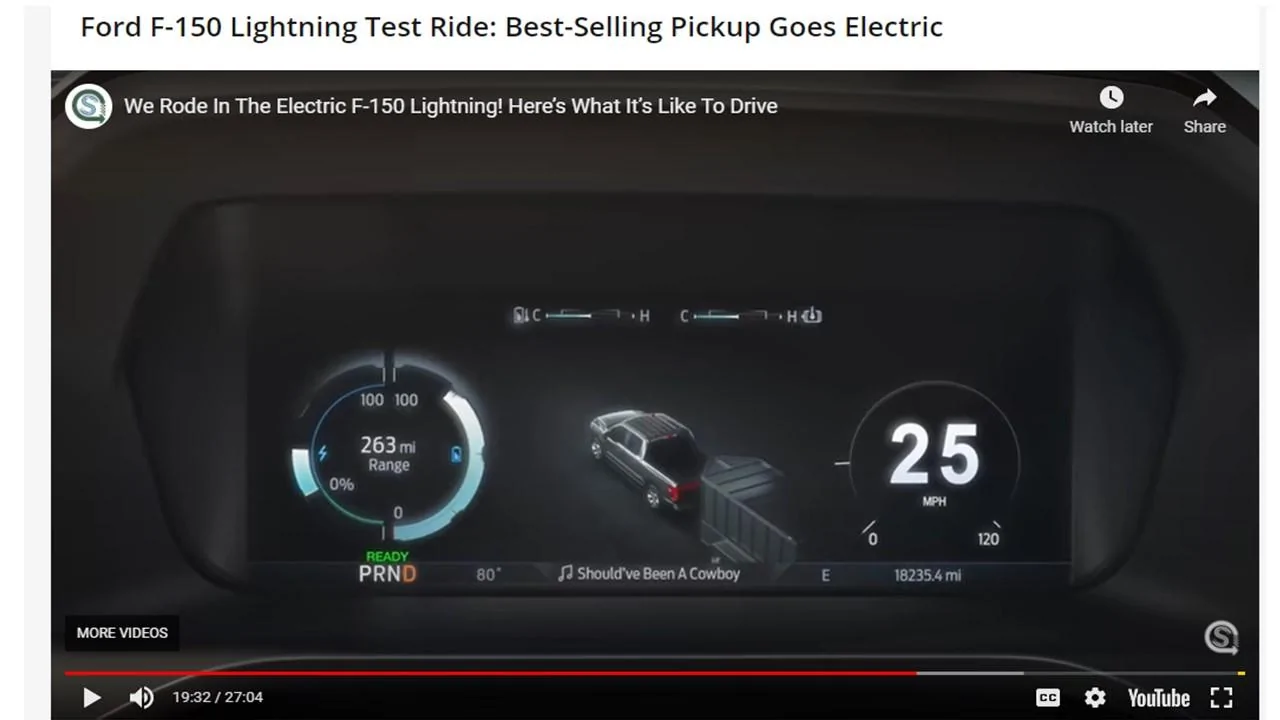 Ford F-150 Lightning 2021 F-150 Lightning With Extended Battery May Get ~460 Miles Range, Unloaded! F150_rang