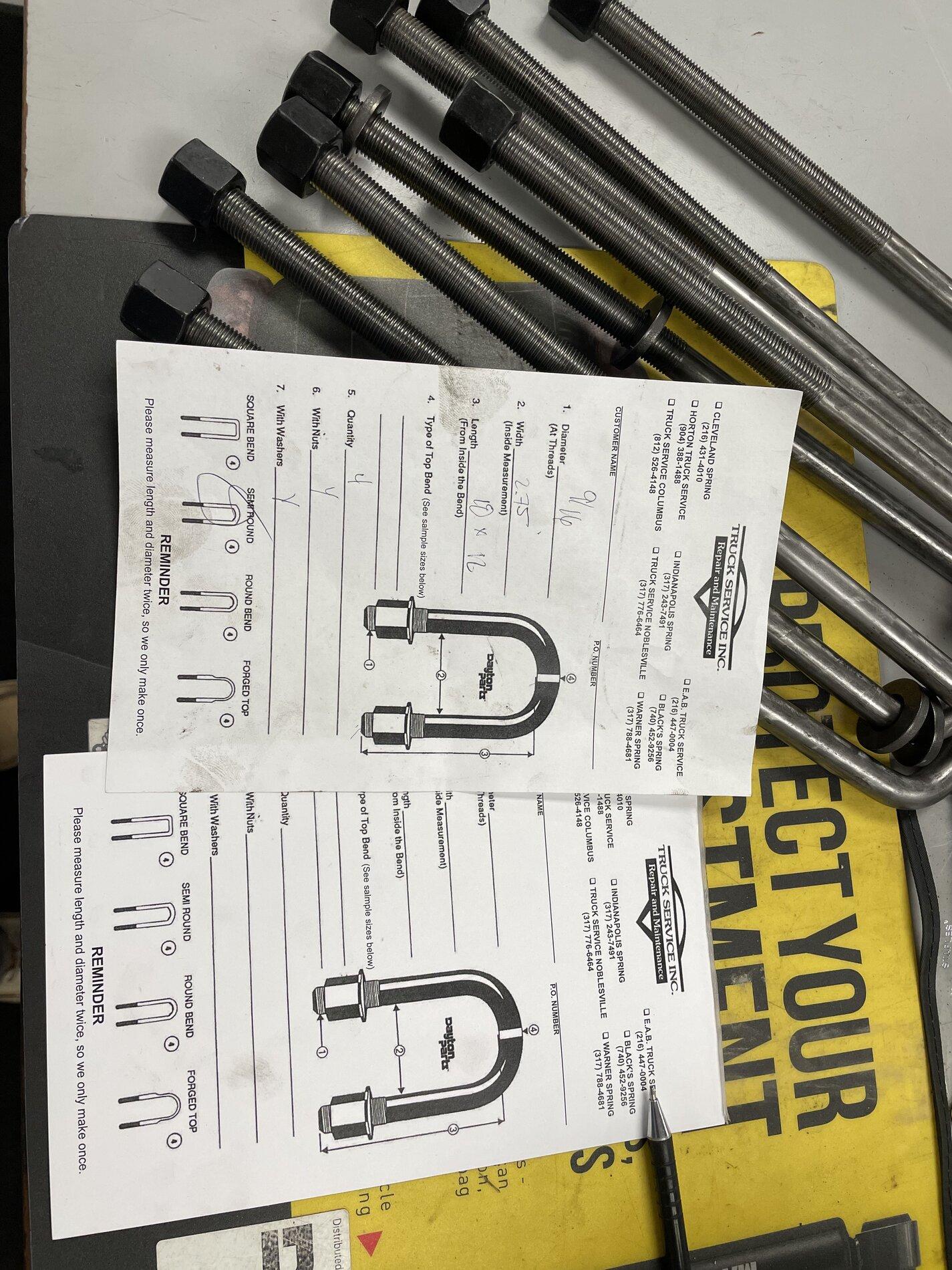 Ford F-150 Lightning I have the correct size for U-bolts for 2021 F-150 IMG_0345
