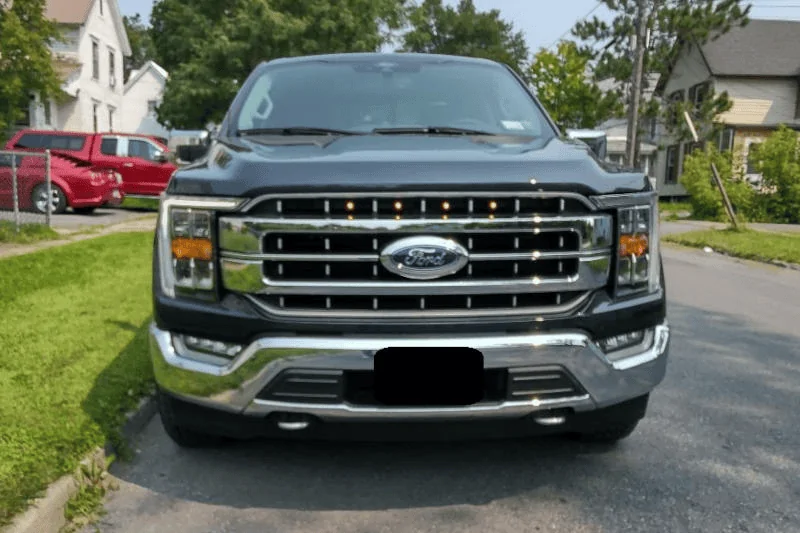 Ford F-150 Lightning 2021 F150 with Lariat Grille Custom Auto Works Raptor Style LED Amber Grille Light Kit 2021 LR 1629148096835 Ford F-150 Lightning 2021 F150 with Lariat Grille Custom Auto Works Raptor Style LED Amber Grille Light Kit 2021 LR 1629148096835