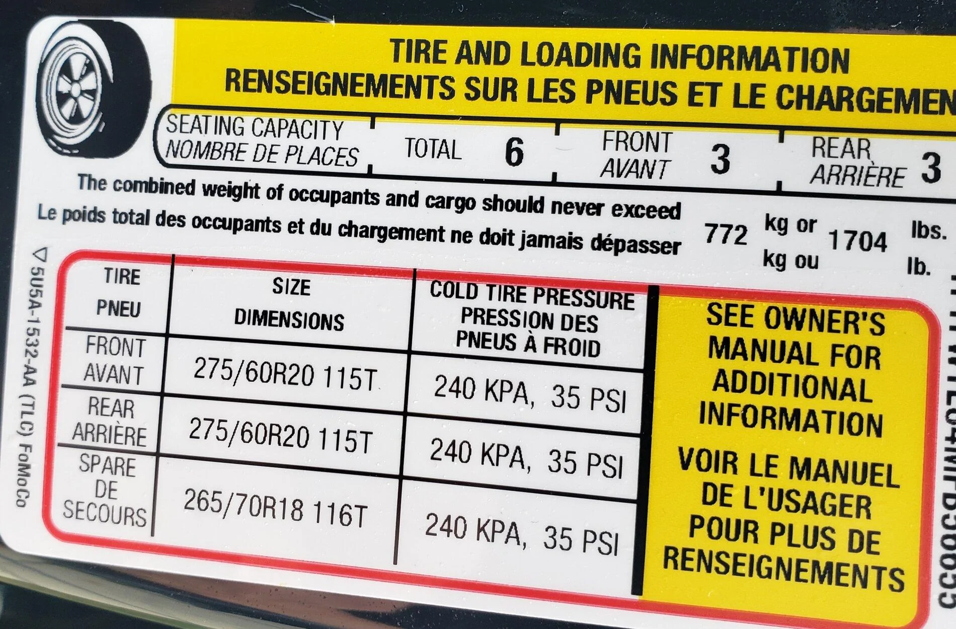 Ford F-150 Lightning 2021 F-150 Payload Stickers 20210823_134546