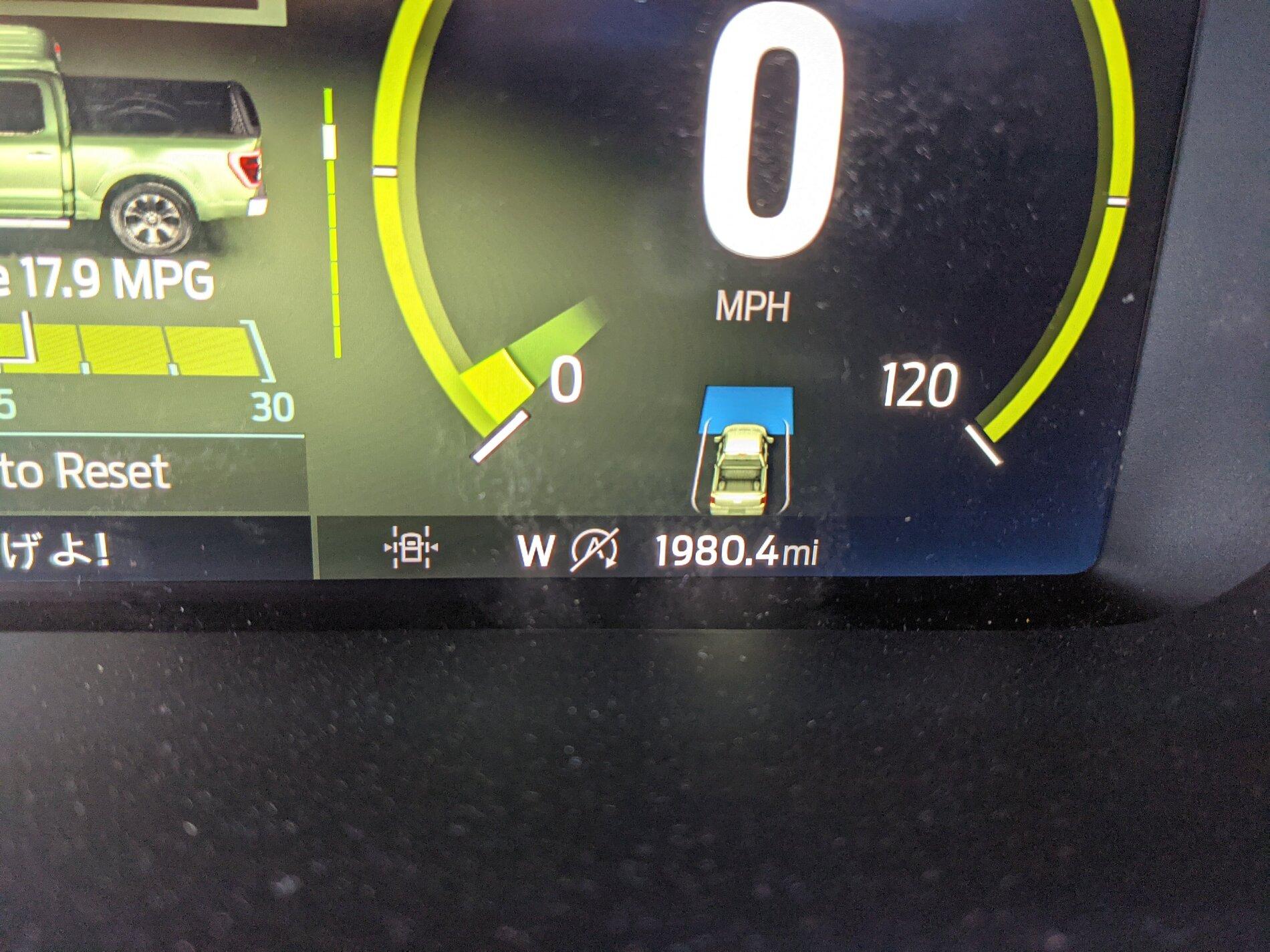 Ford F-150 Lightning "Configurable Gauge selection" and "My View" resetting back to default after random times PXL_20210507_190801285