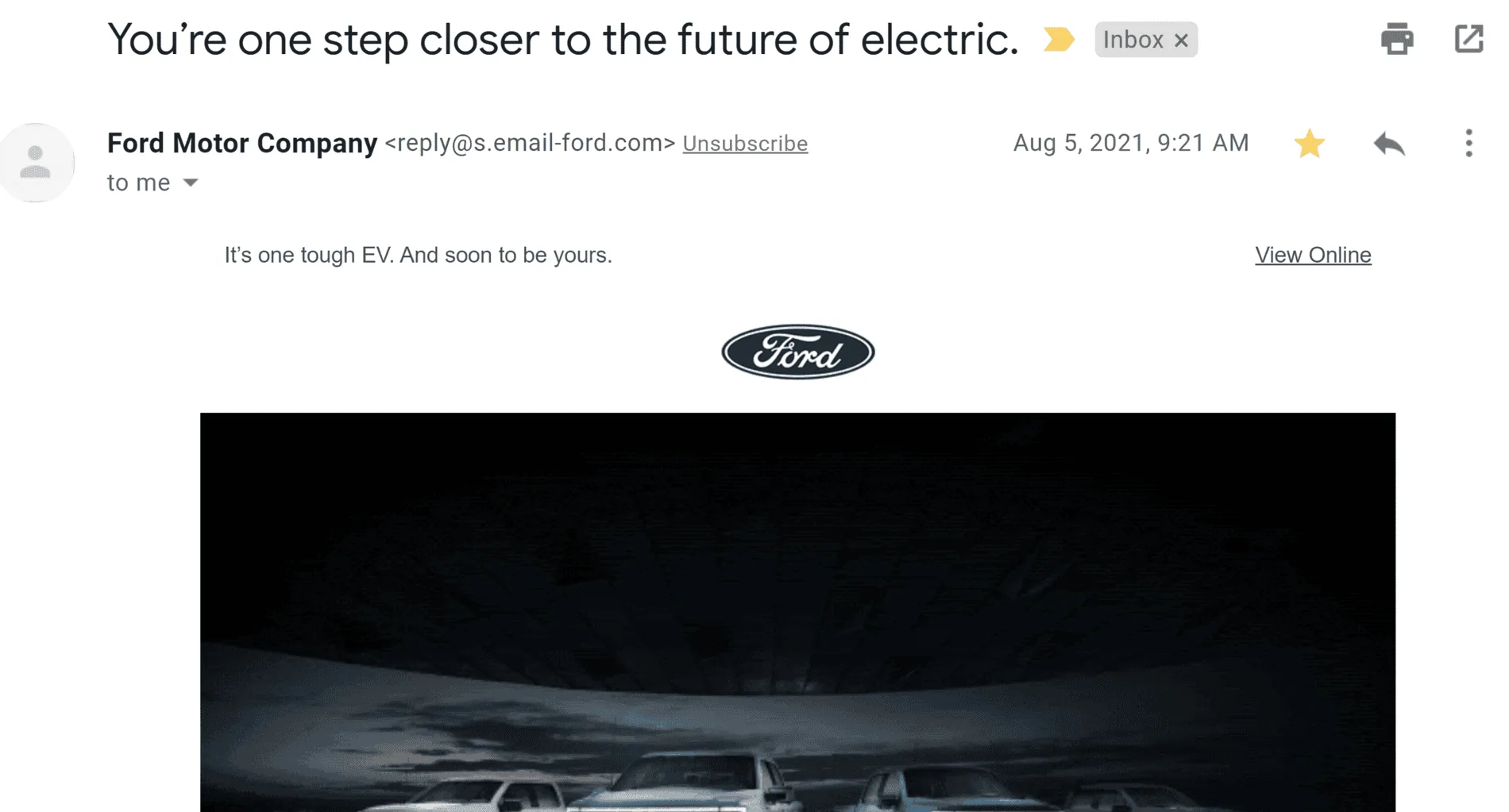 Ford F-150 Lightning August 5th Email = Early Reservation Holders? August 5th Email To